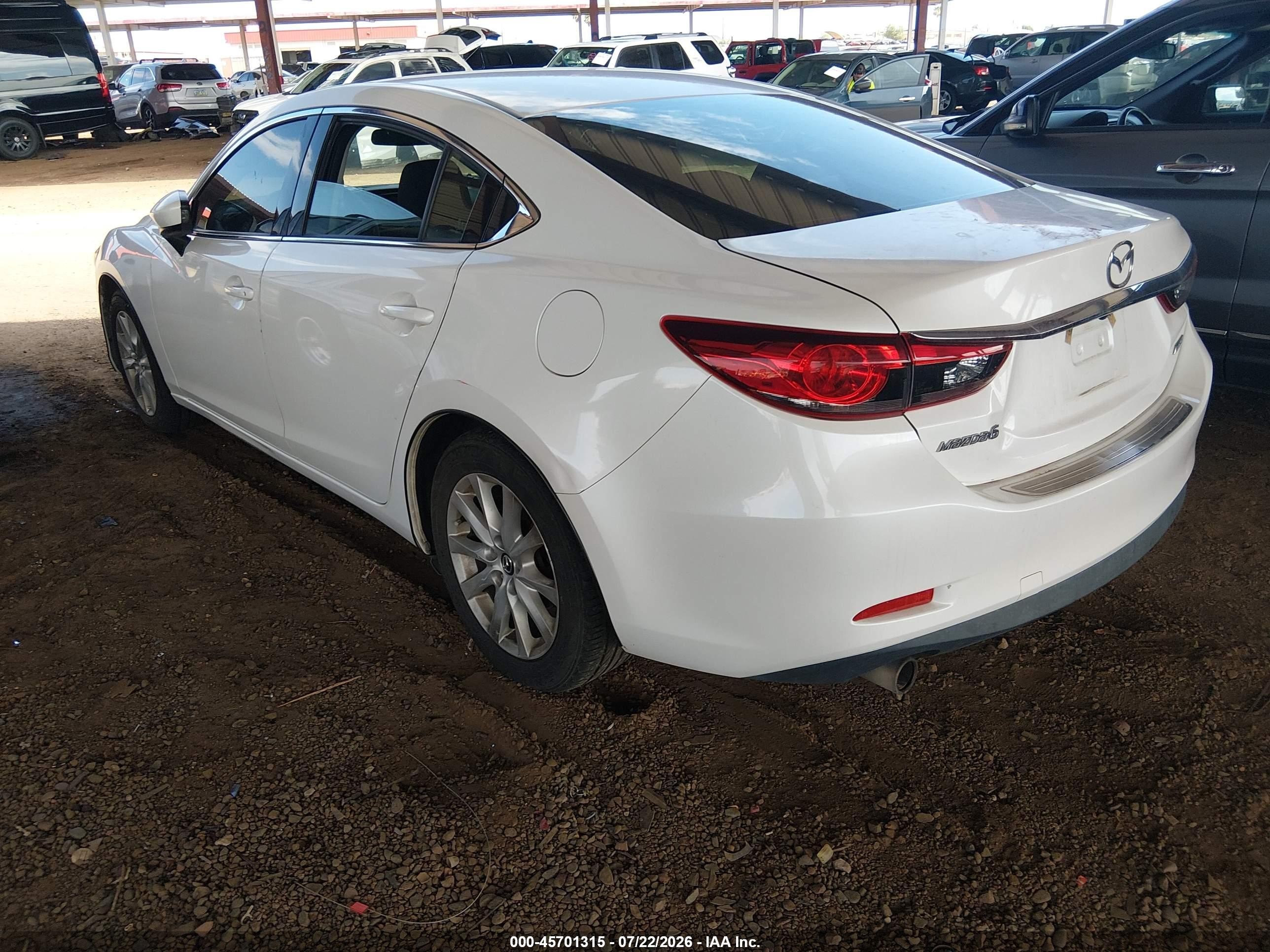 2014 Mazda Mazda6 I Sport White vin: JM1GJ1U59E1107279