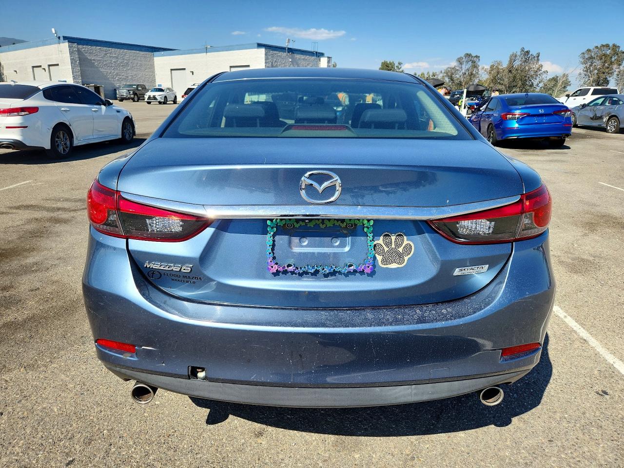 2015 Mazda 6 Sport Blue vin: JM1GJ1U59F1189189