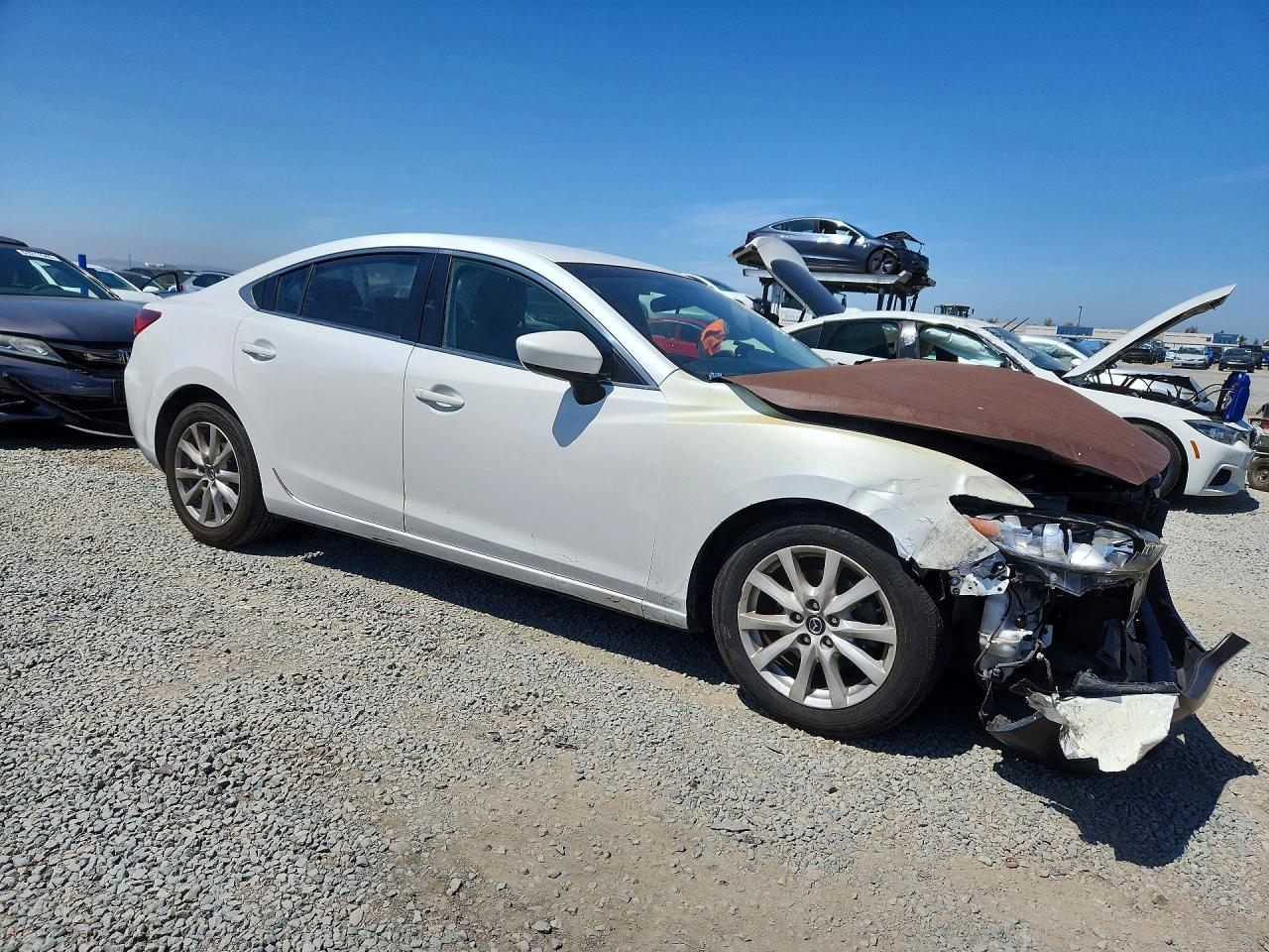 2015 Mazda 6 Sport White vin: JM1GJ1U59F1208131
