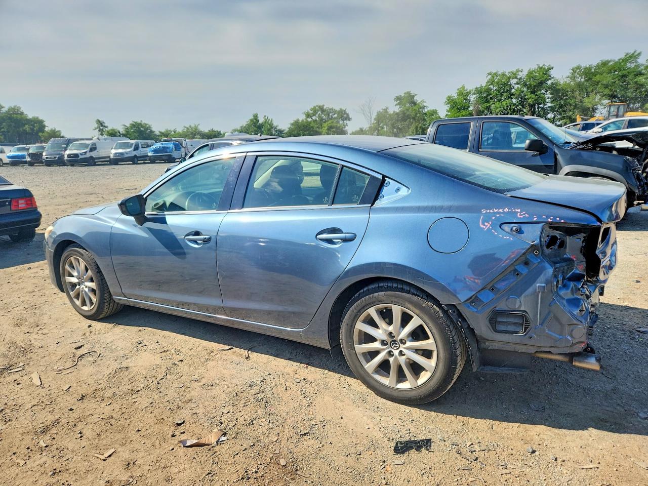 2014 Mazda 6 Sport Blue vin: JM1GJ1U5XE1102902