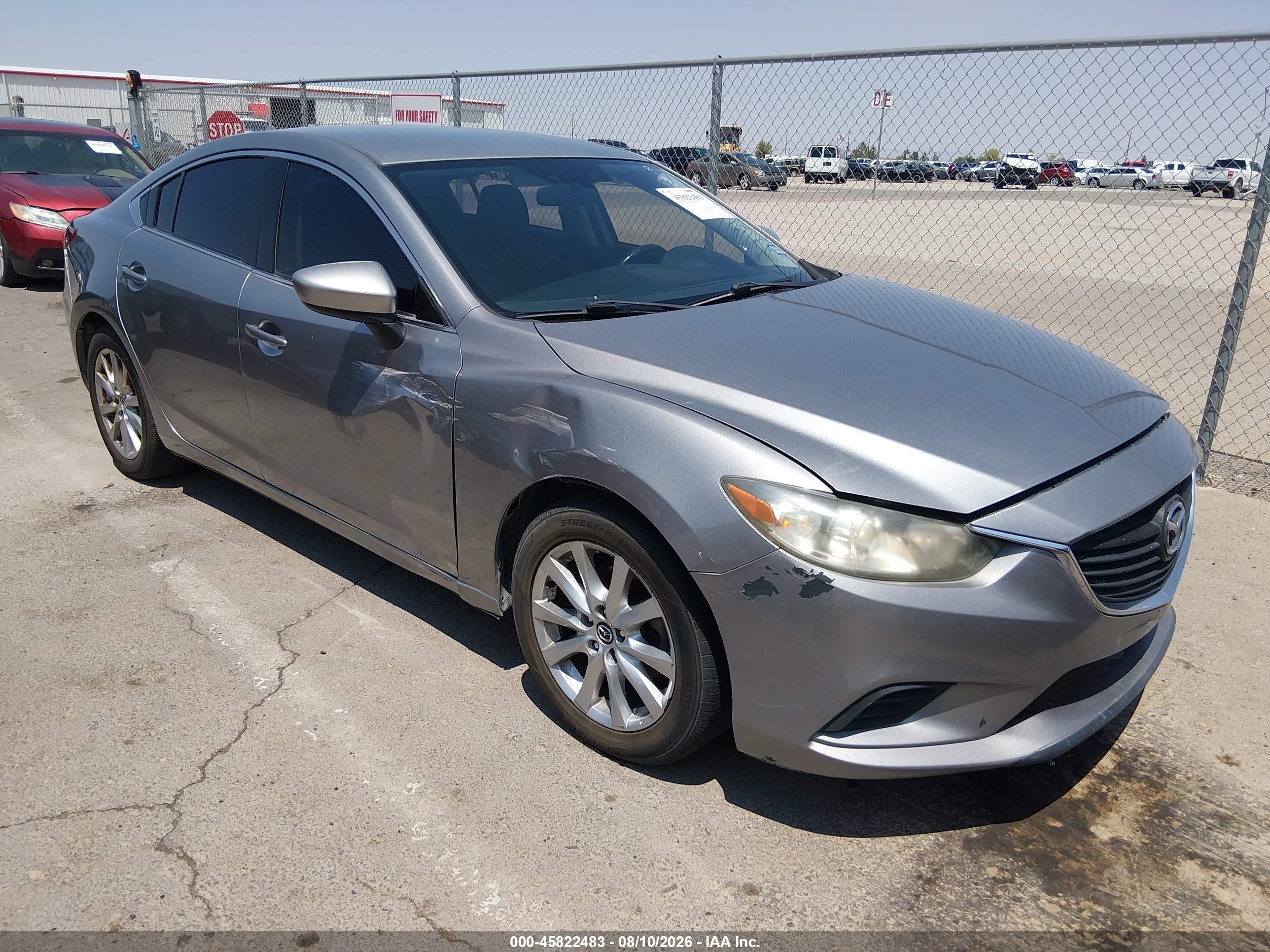 2015 Mazda 6 Sport Gray vin: JM1GJ1U5XF1224225