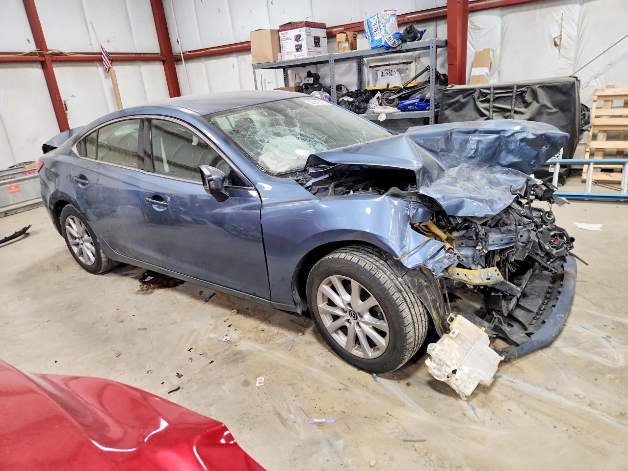 2014 Mazda 6 Sport Blue vin: JM1GJ1U63E1156728