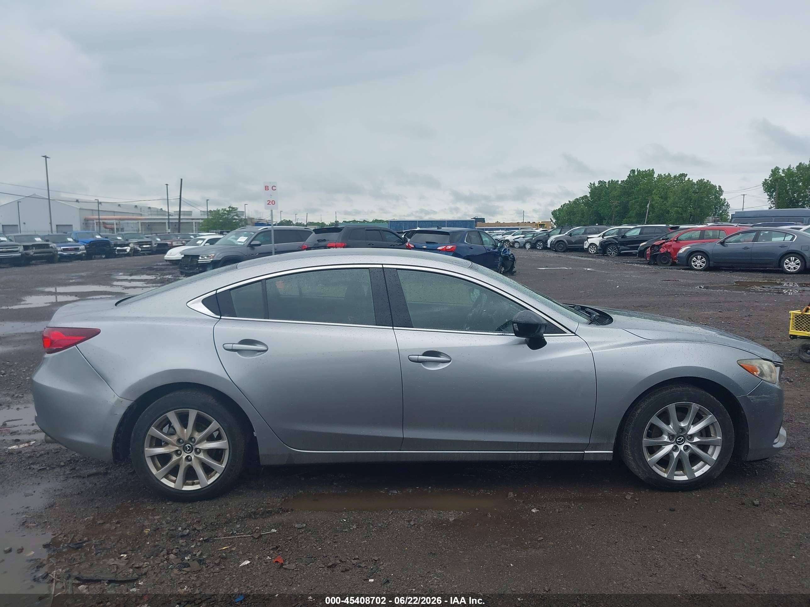 2015 Mazda Mazda6 I Sport Silver vin: JM1GJ1U64F1171725