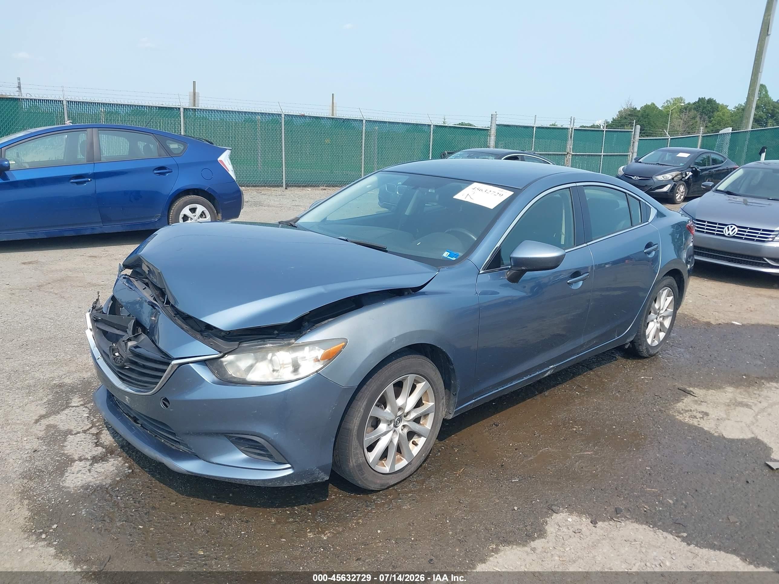 2015 Mazda Mazda6 I Sport Blue vin: JM1GJ1U64F1177900