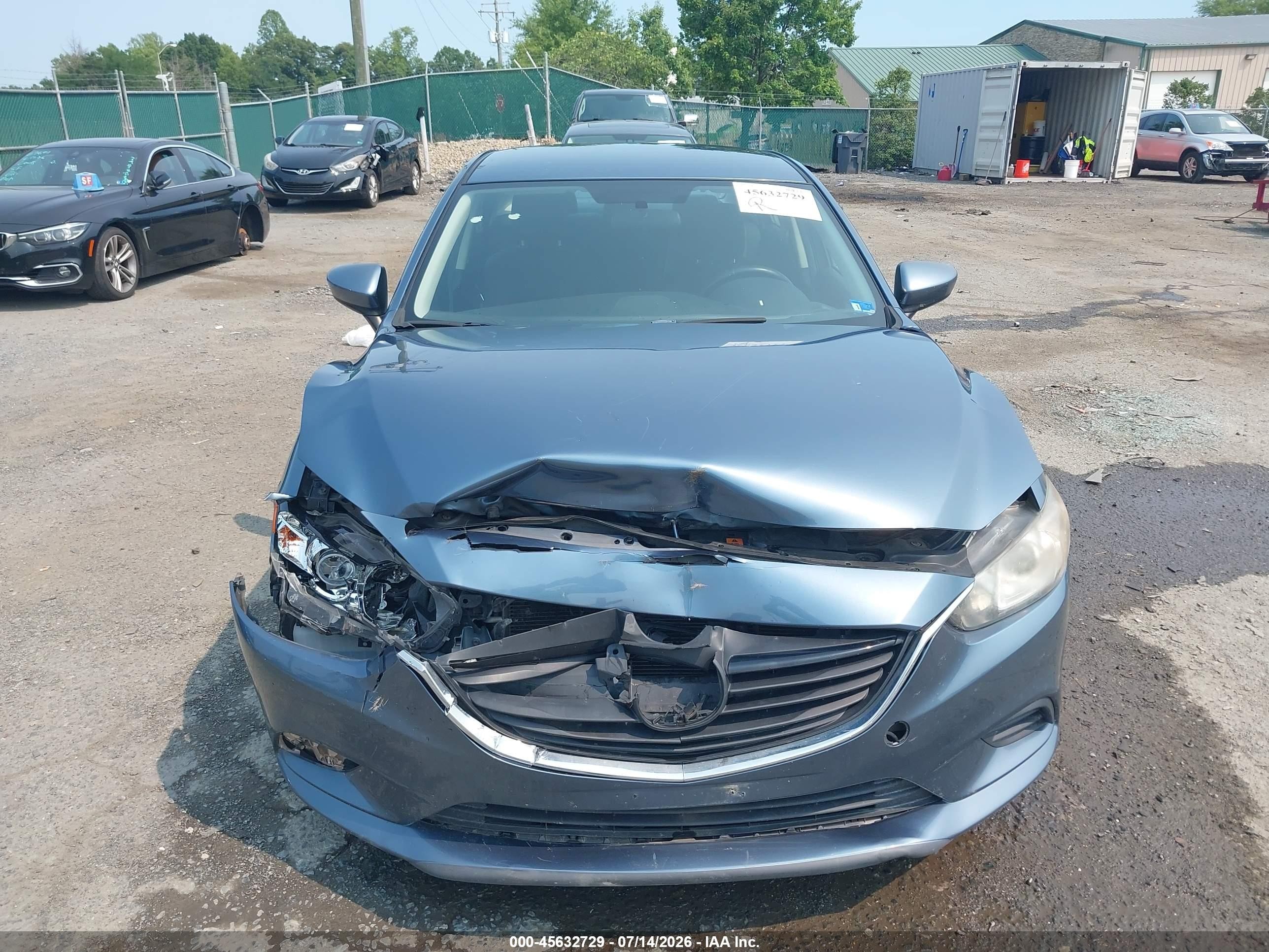 2015 Mazda Mazda6 I Sport Blue vin: JM1GJ1U64F1177900