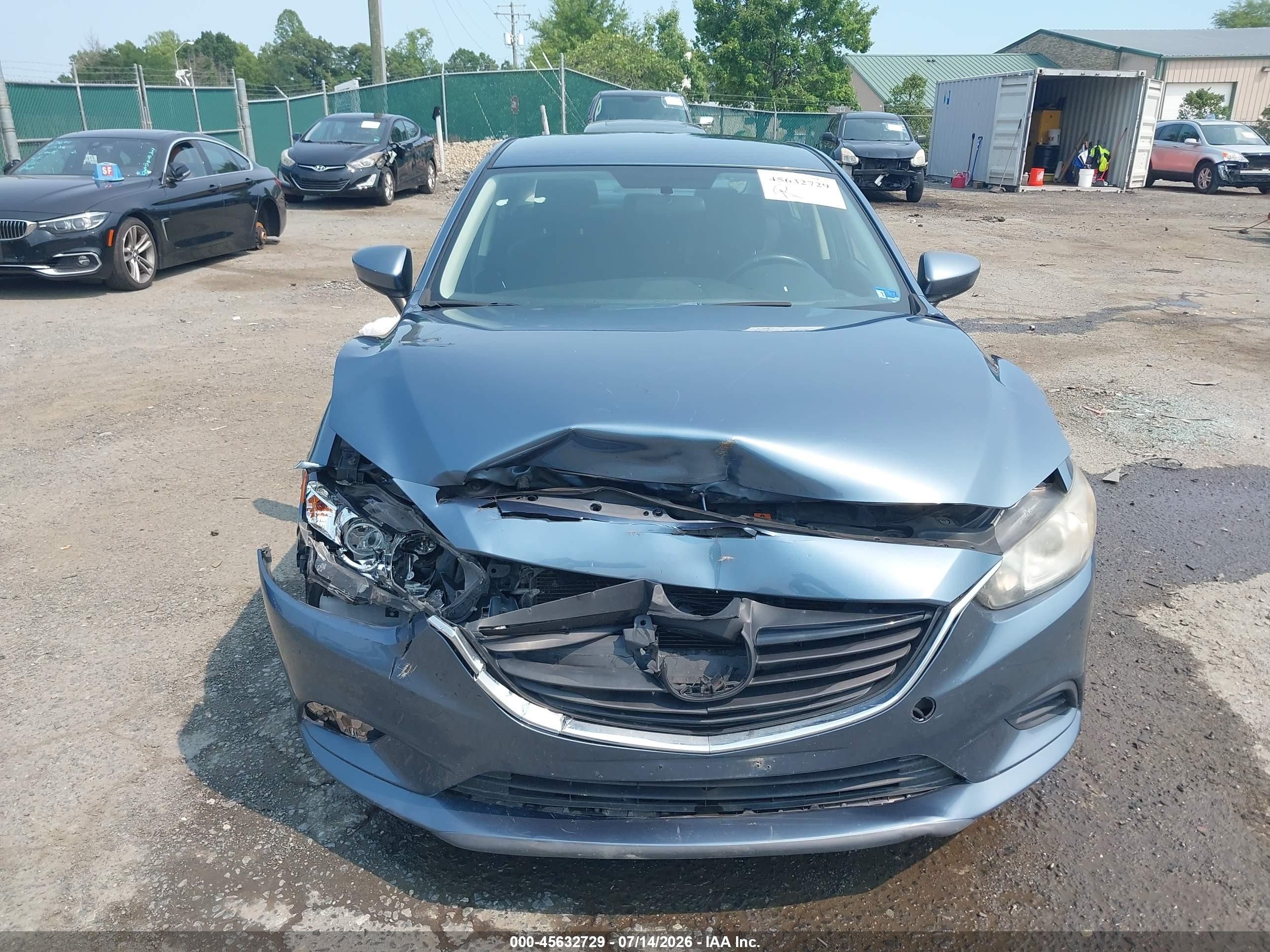 2015 Mazda Mazda6 I Sport Blue vin: JM1GJ1U64F1177900