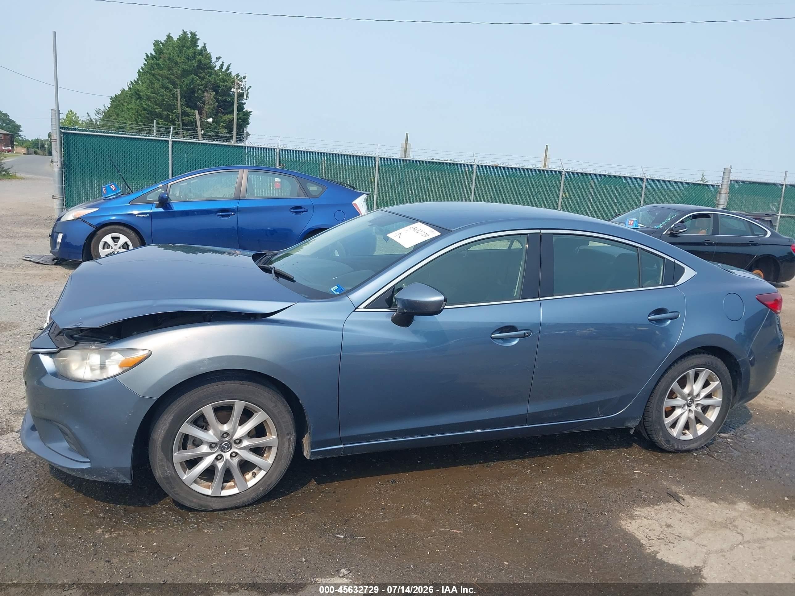 2015 Mazda Mazda6 I Sport Blue vin: JM1GJ1U64F1177900