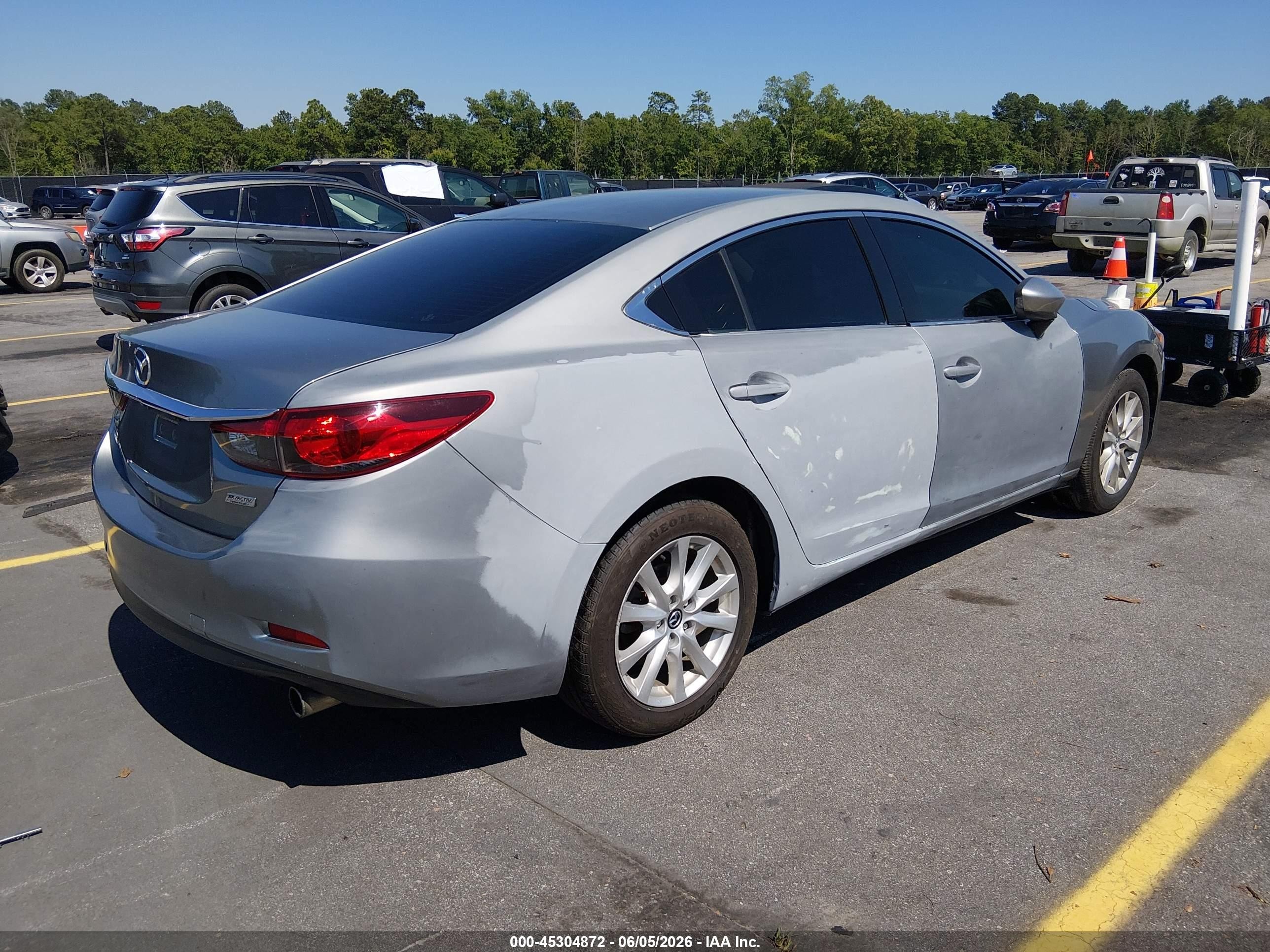 2015 Mazda Mazda6 I Sport Silver vin: JM1GJ1U65F1164041