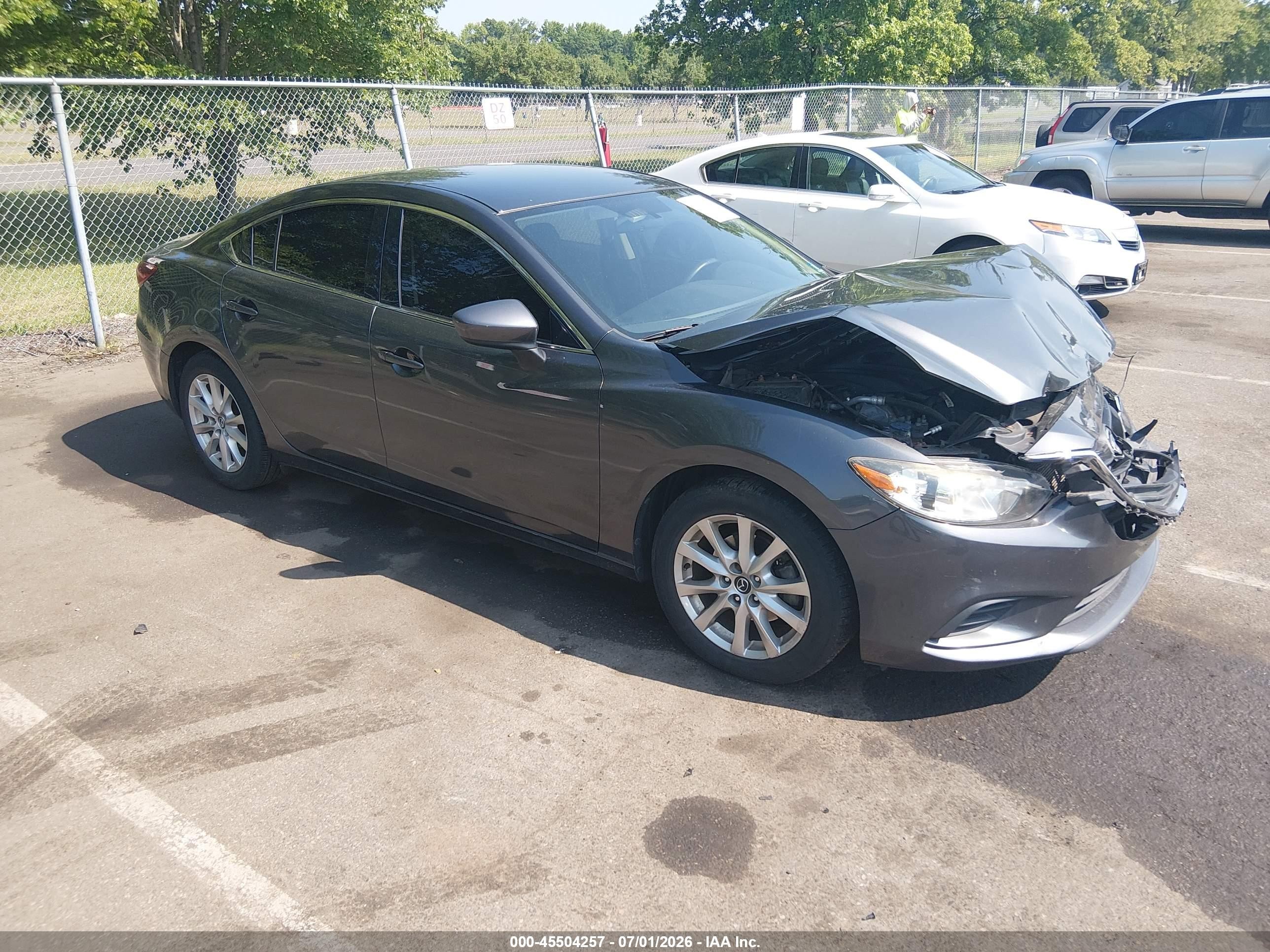 2015 Mazda Mazda6 I Sport Gray vin: JM1GJ1U65F1171393
