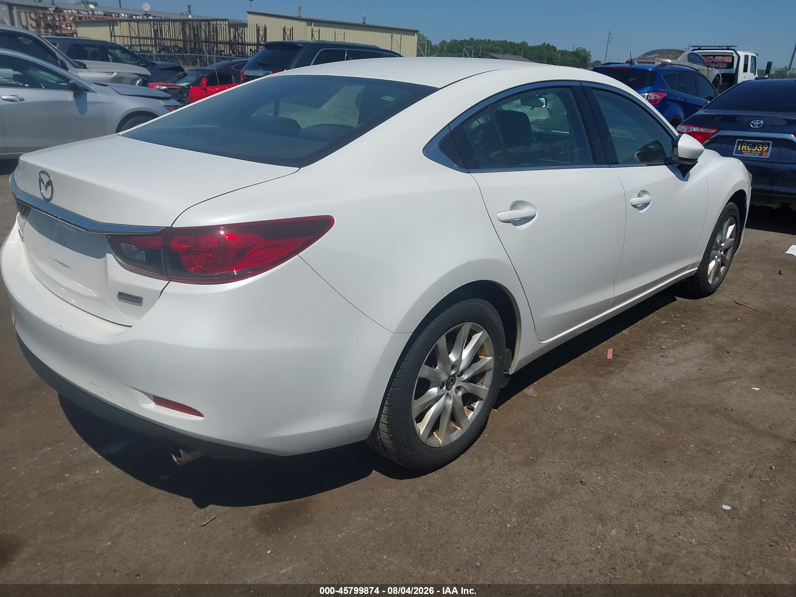 2015 Mazda Mazda6 I Sport White vin: JM1GJ1U65F1178778