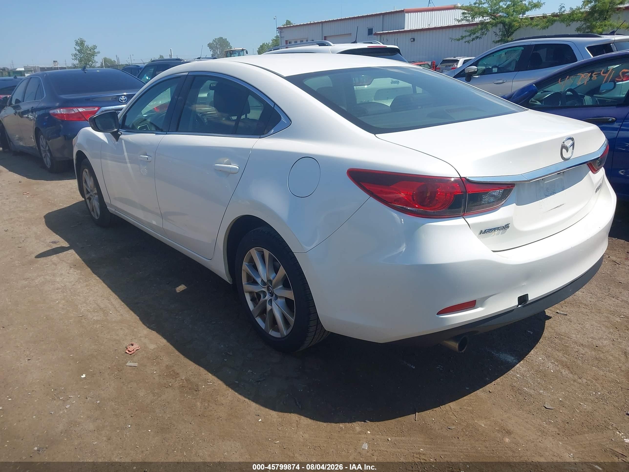 2015 Mazda Mazda6 I Sport White vin: JM1GJ1U65F1178778