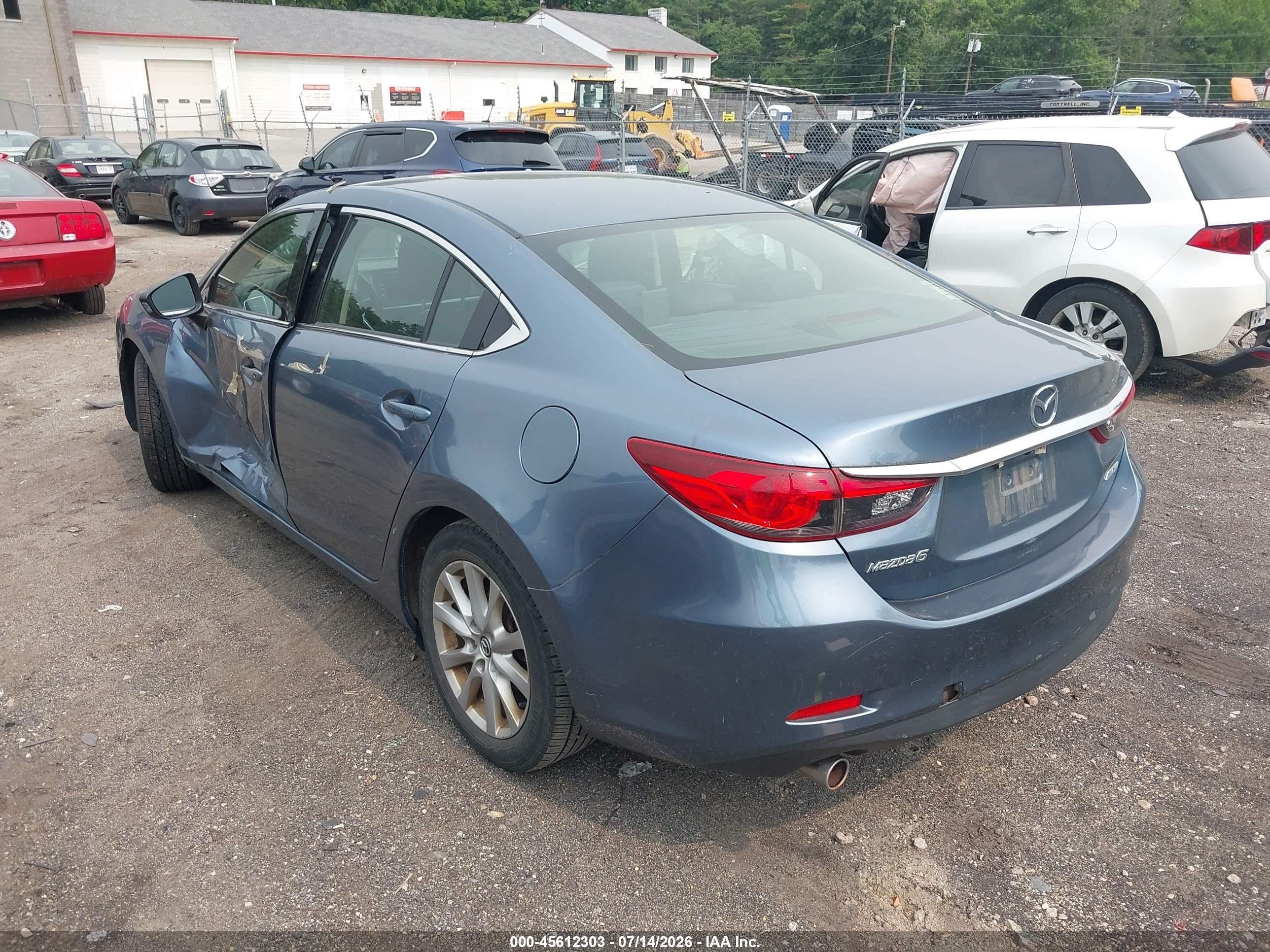 2014 Mazda Mazda6 I Sport Blue vin: JM1GJ1U67E1146851