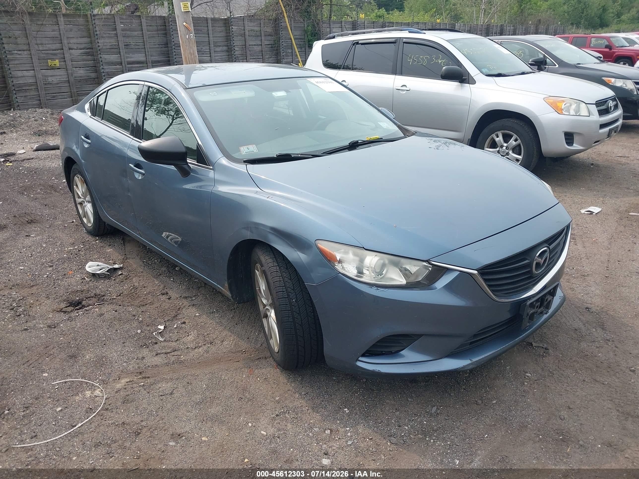 2014 Mazda Mazda6 I Sport Blue vin: JM1GJ1U67E1146851