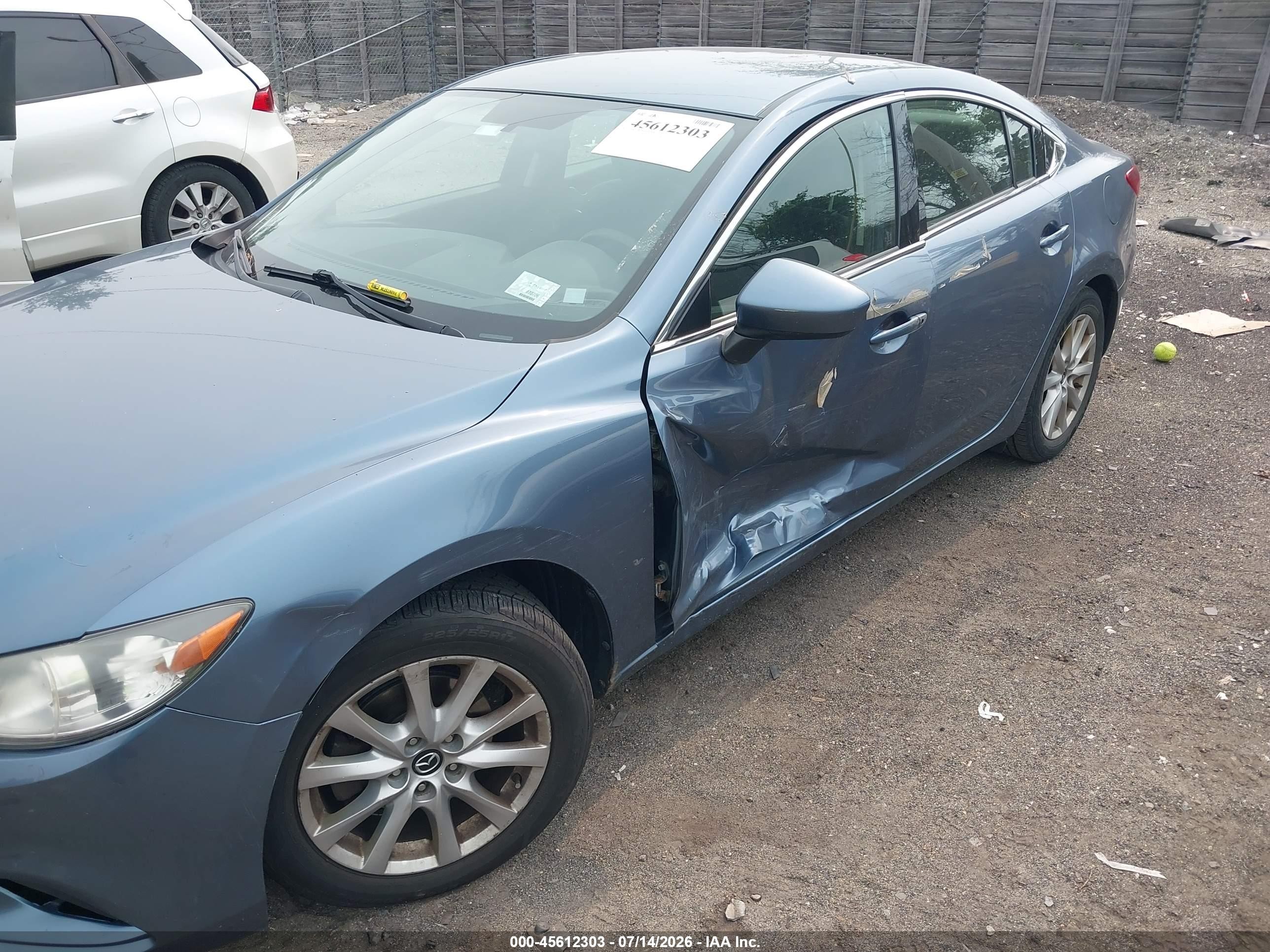 2014 Mazda Mazda6 I Sport Blue vin: JM1GJ1U67E1146851