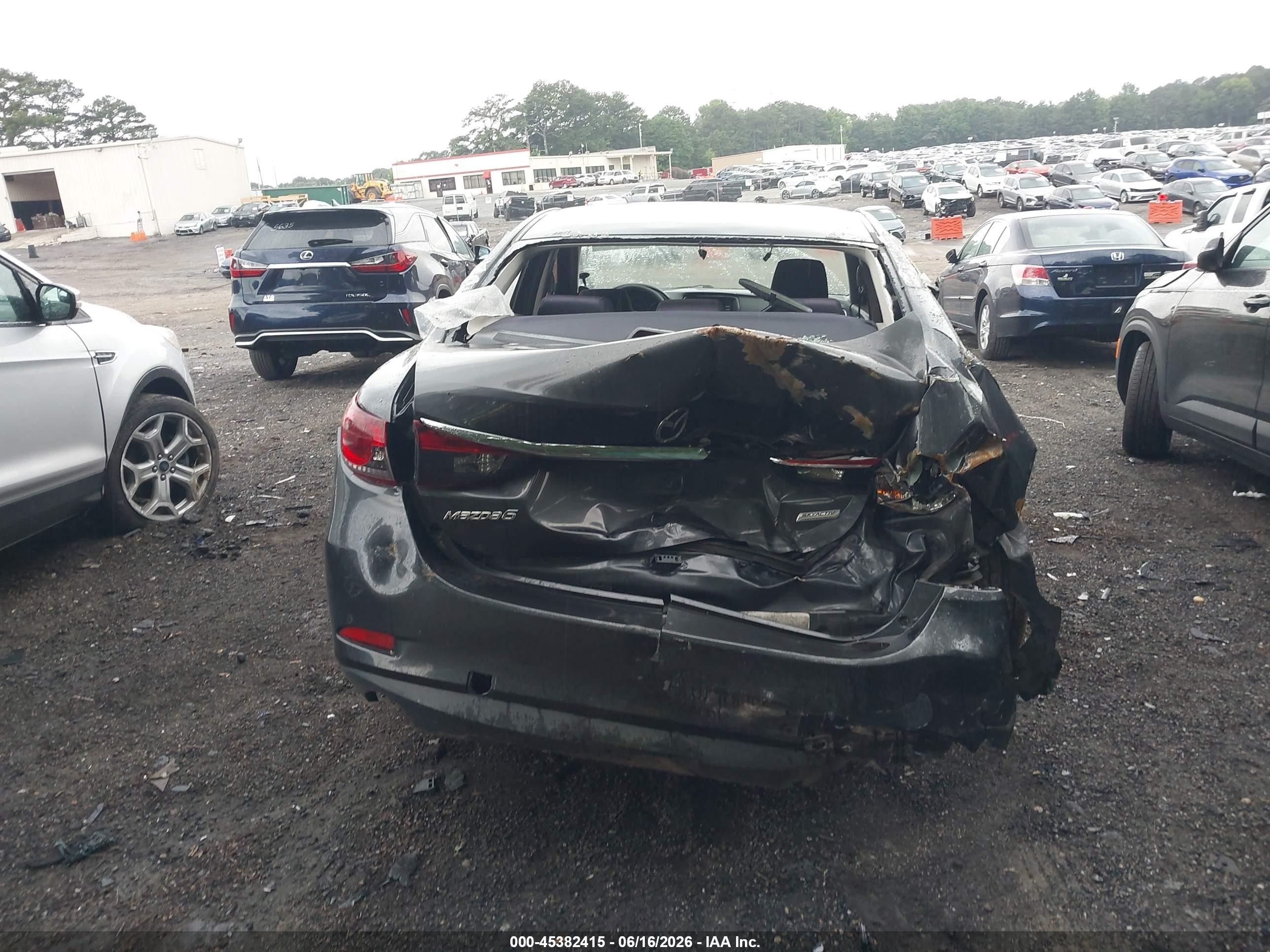 2015 Mazda Mazda6 I Sport Gray vin: JM1GJ1U67F1167975