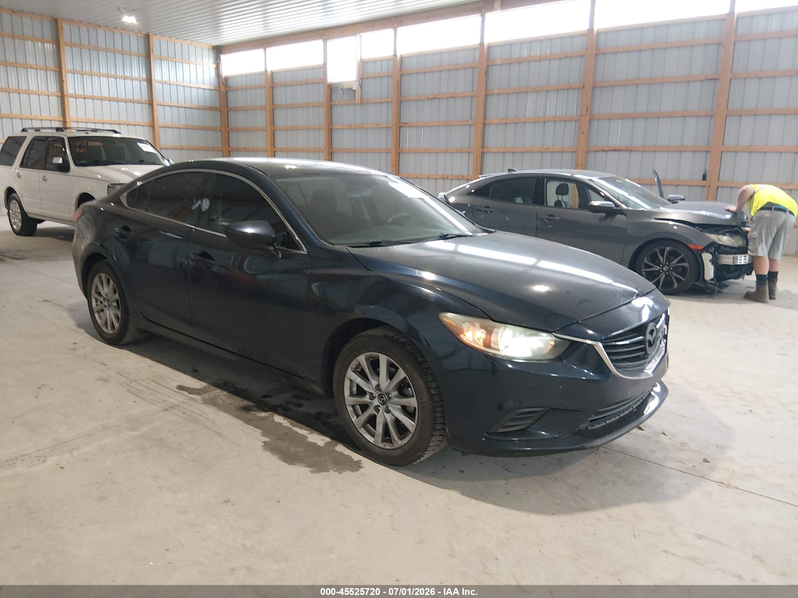 2015 Mazda Mazda6 I Sport Blue vin: JM1GJ1U68F1176037