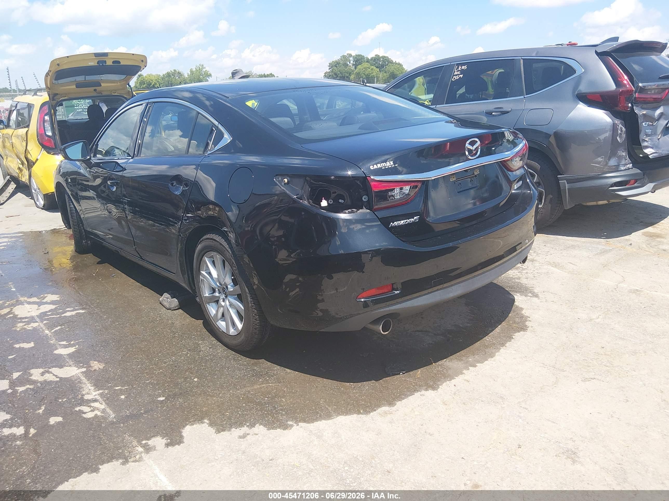 2014 Mazda Mazda6 I Sport Черный vin: JM1GJ1U69E1145846
