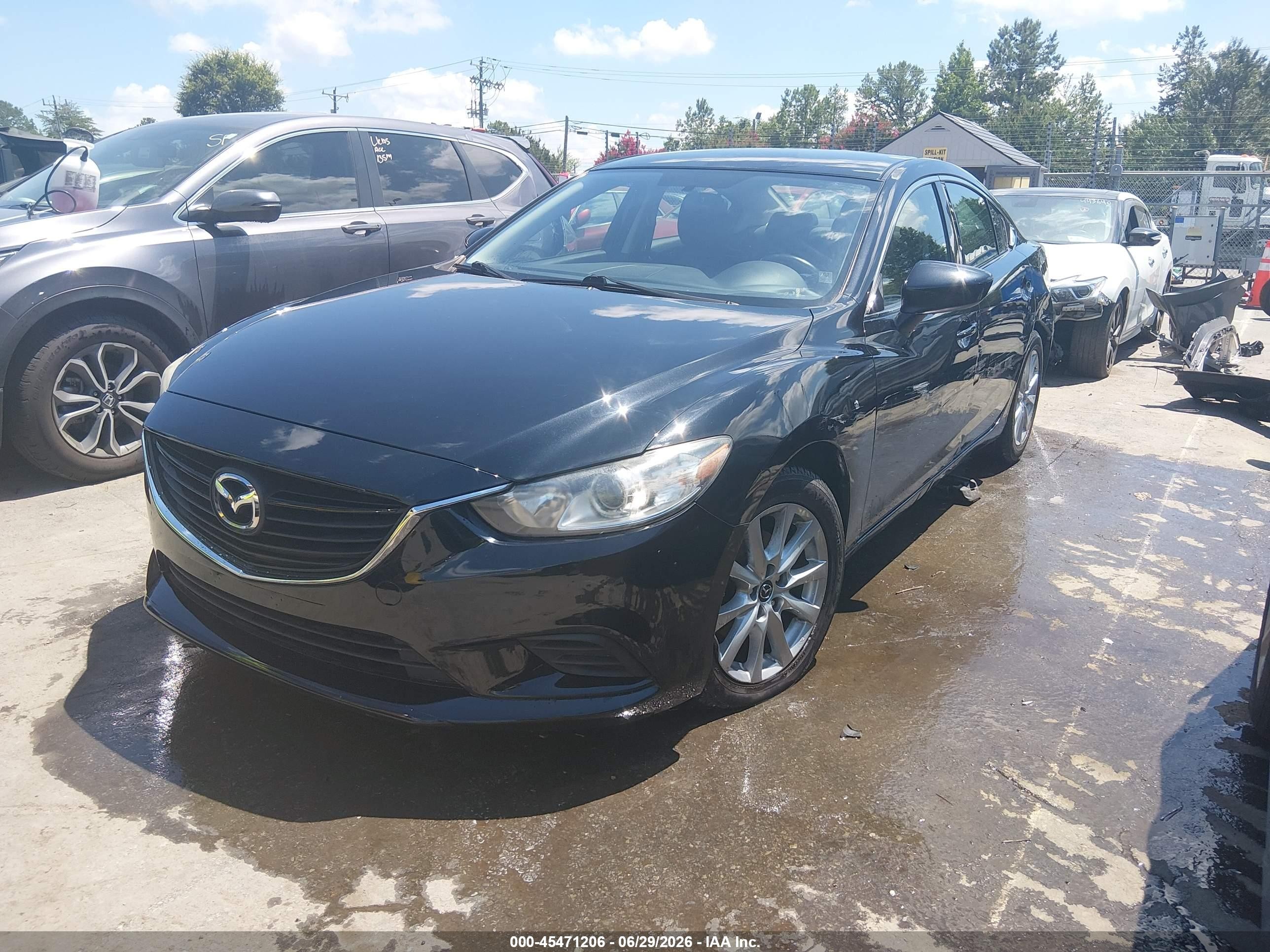 2014 Mazda Mazda6 I Sport Черный vin: JM1GJ1U69E1145846