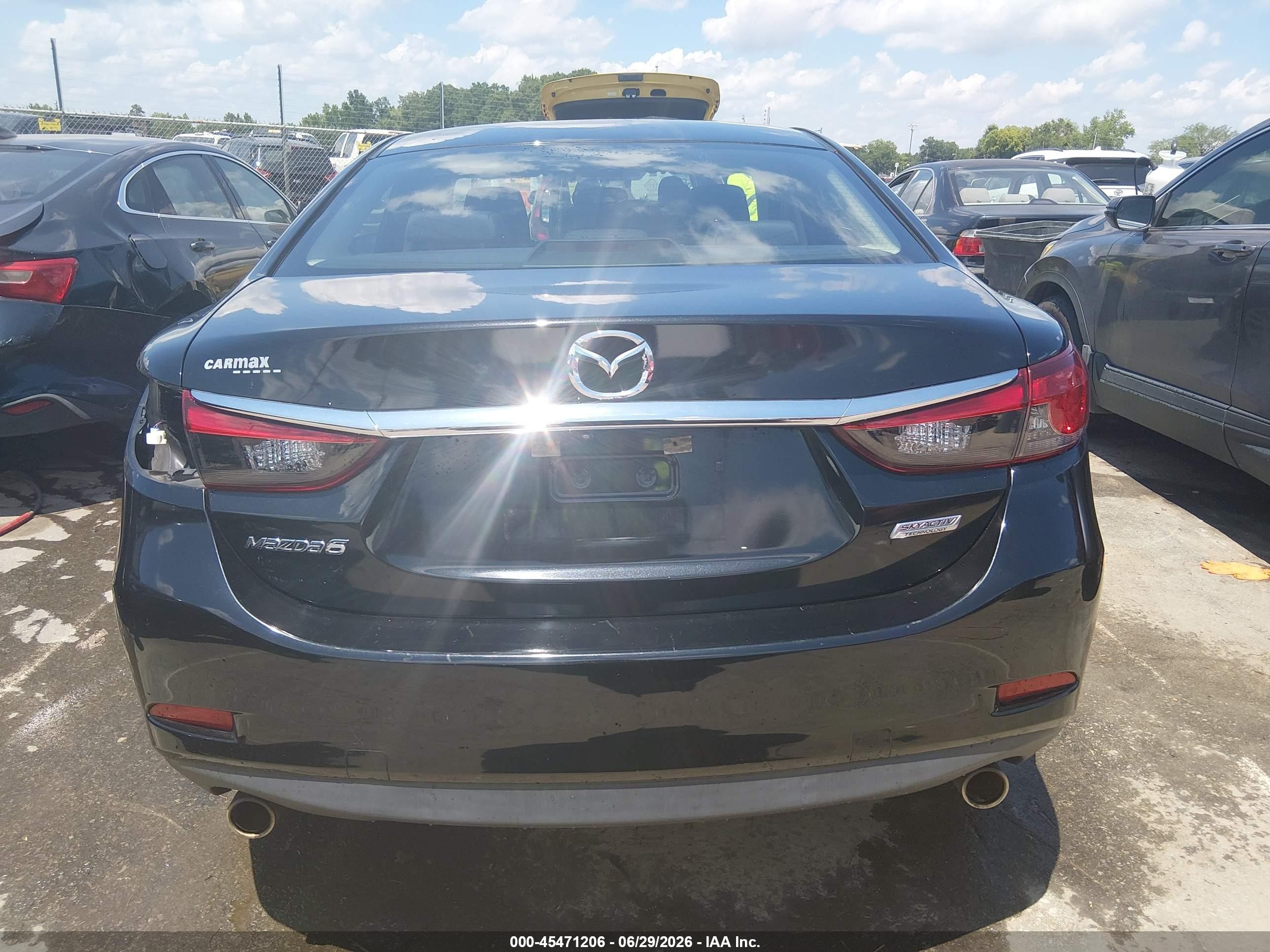 2014 Mazda Mazda6 I Sport Черный vin: JM1GJ1U69E1145846
