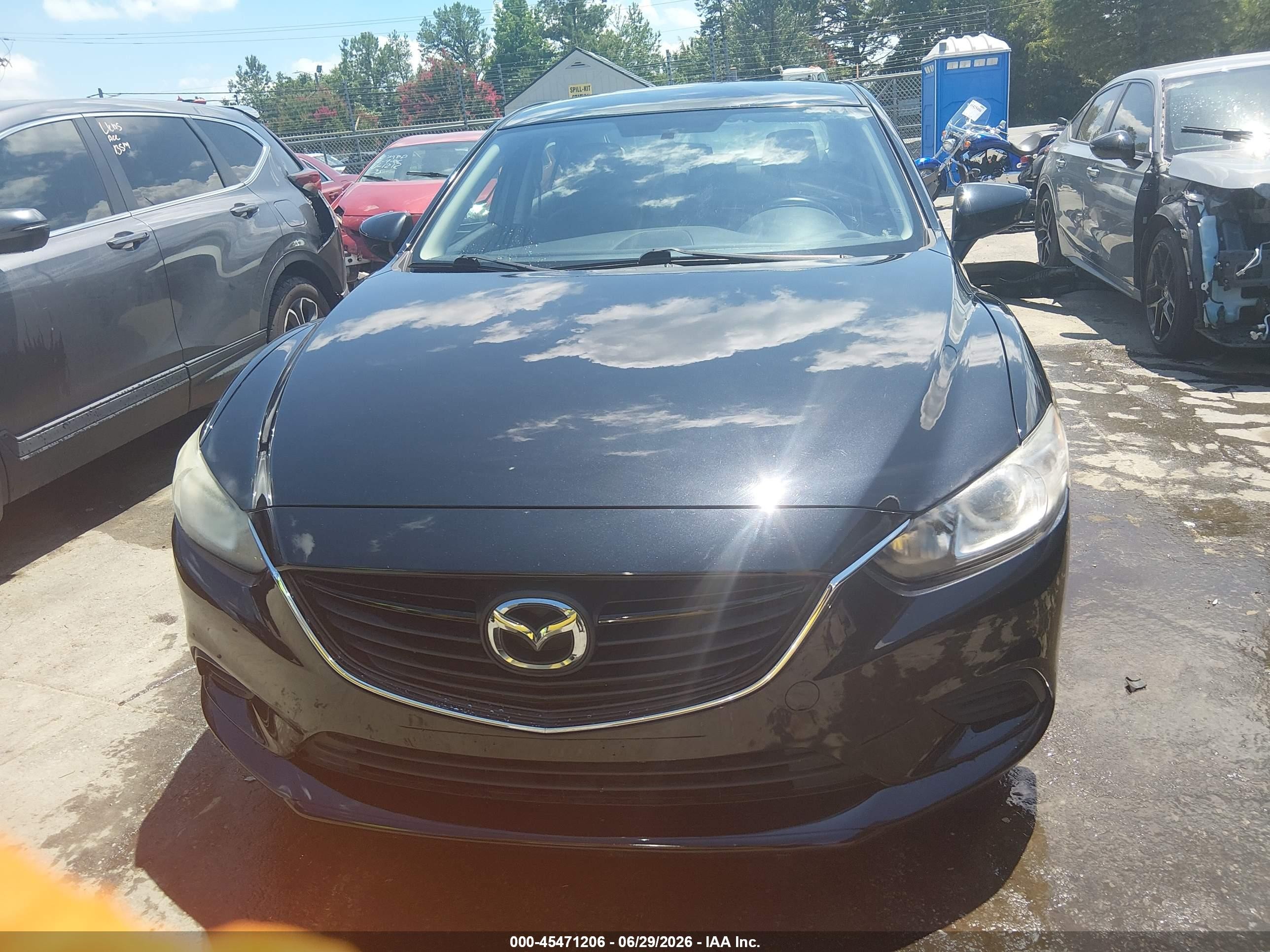 2014 Mazda Mazda6 I Sport Черный vin: JM1GJ1U69E1145846