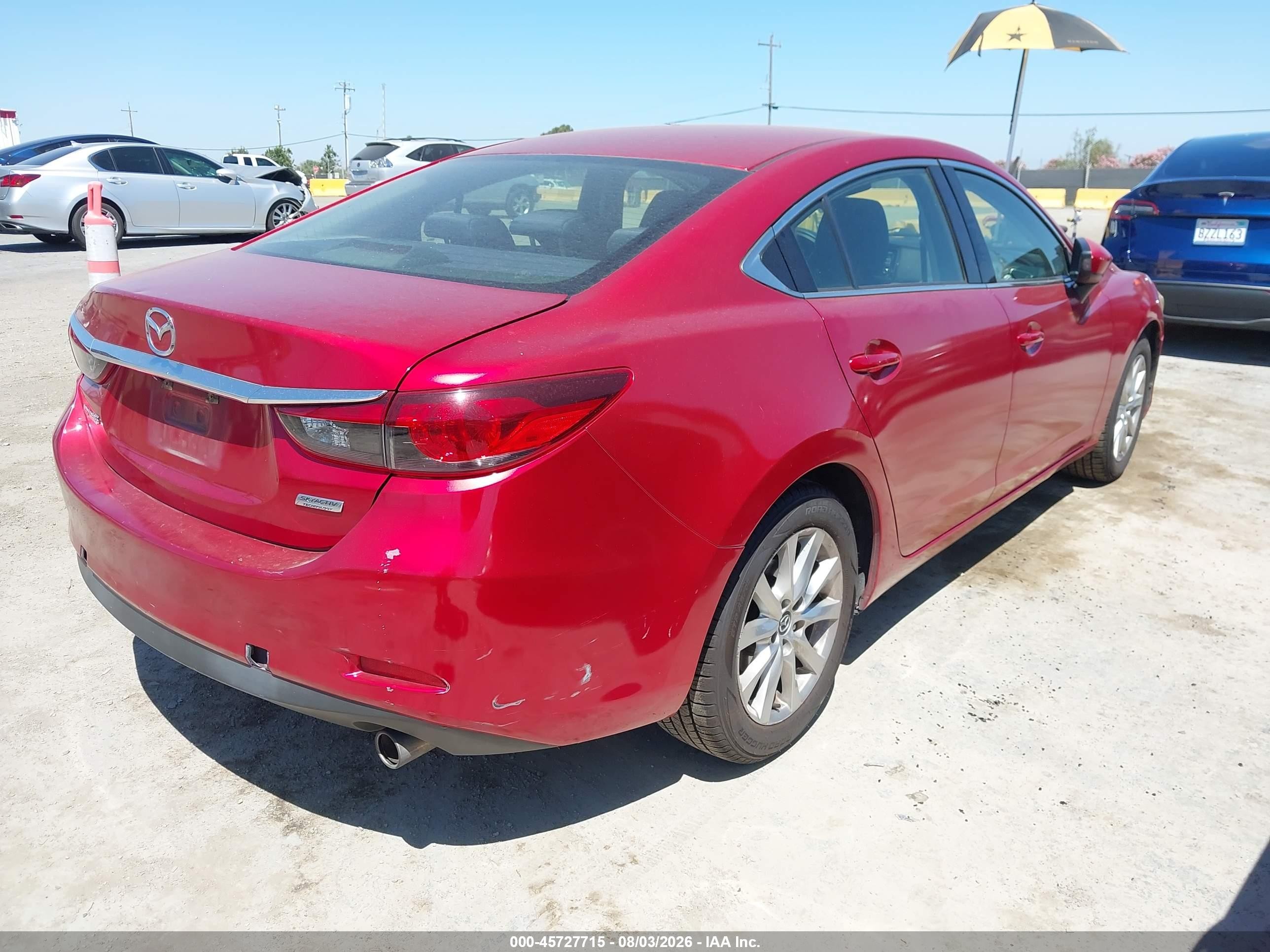 2015 Mazda Mazda6 I Sport Red vin: JM1GJ1U69F1167217