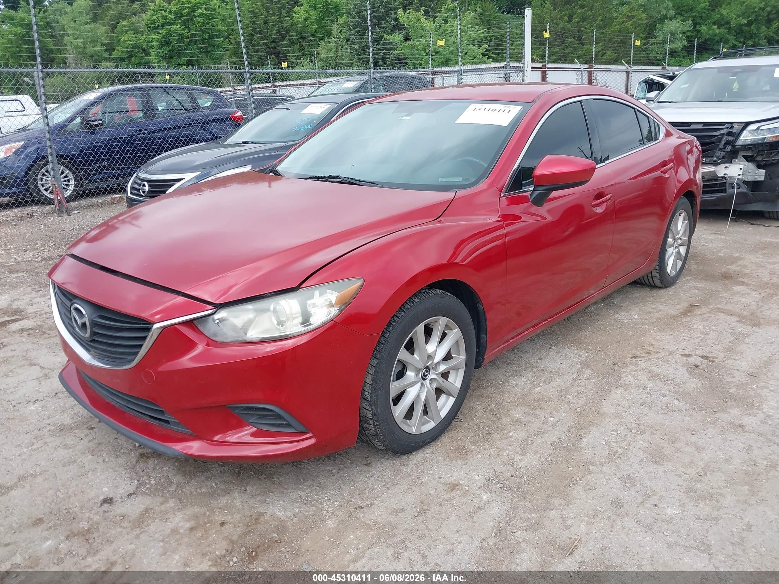 2015 Mazda Mazda6 I Sport Red vin: JM1GJ1U69F1176080
