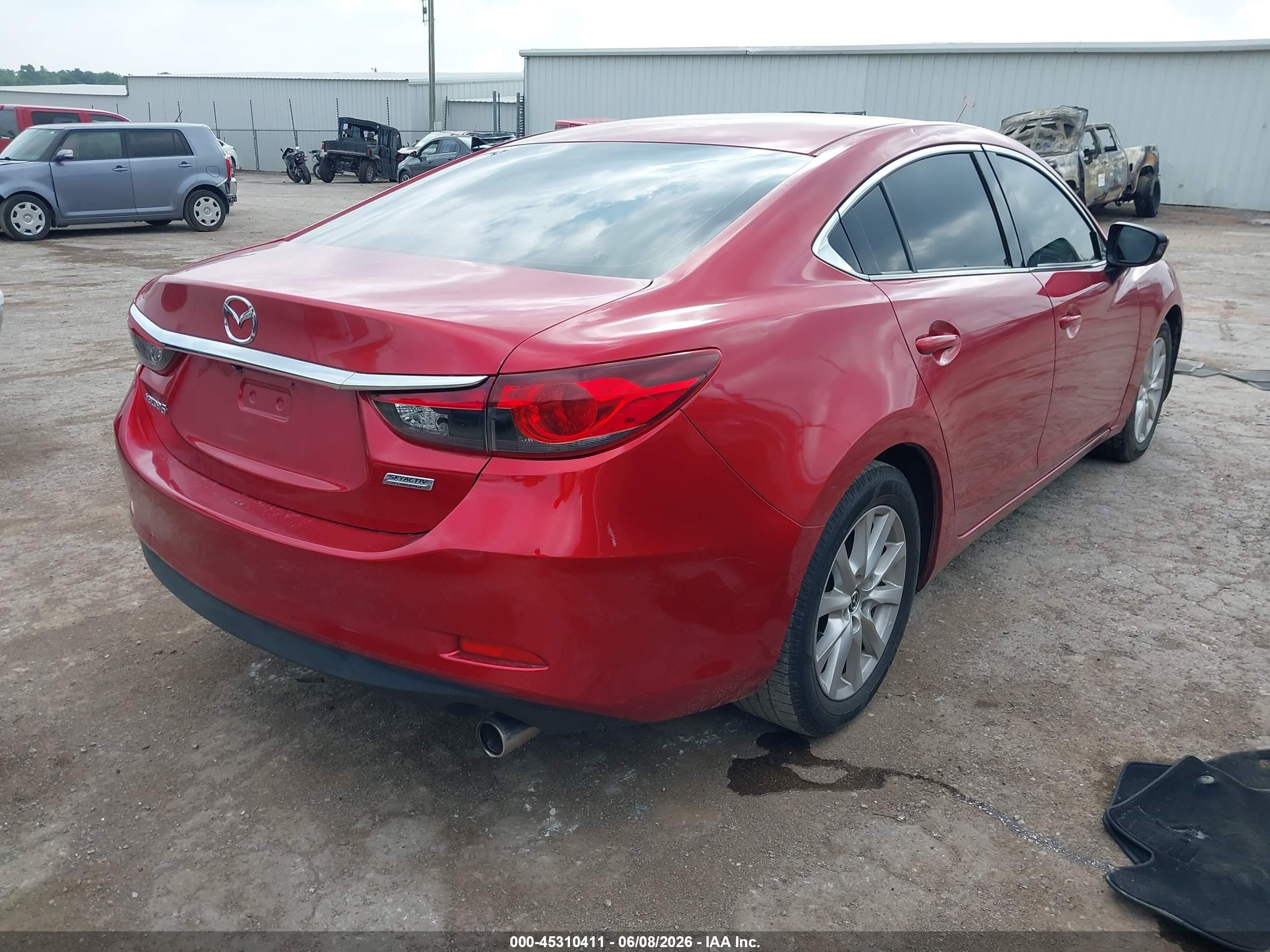 2015 Mazda Mazda6 I Sport Red vin: JM1GJ1U69F1176080