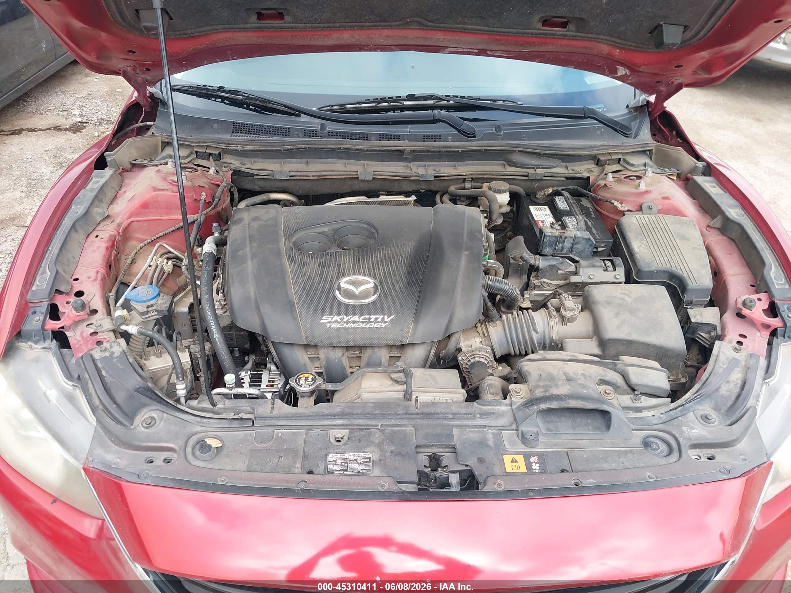 2015 Mazda Mazda6 I Sport Red vin: JM1GJ1U69F1176080