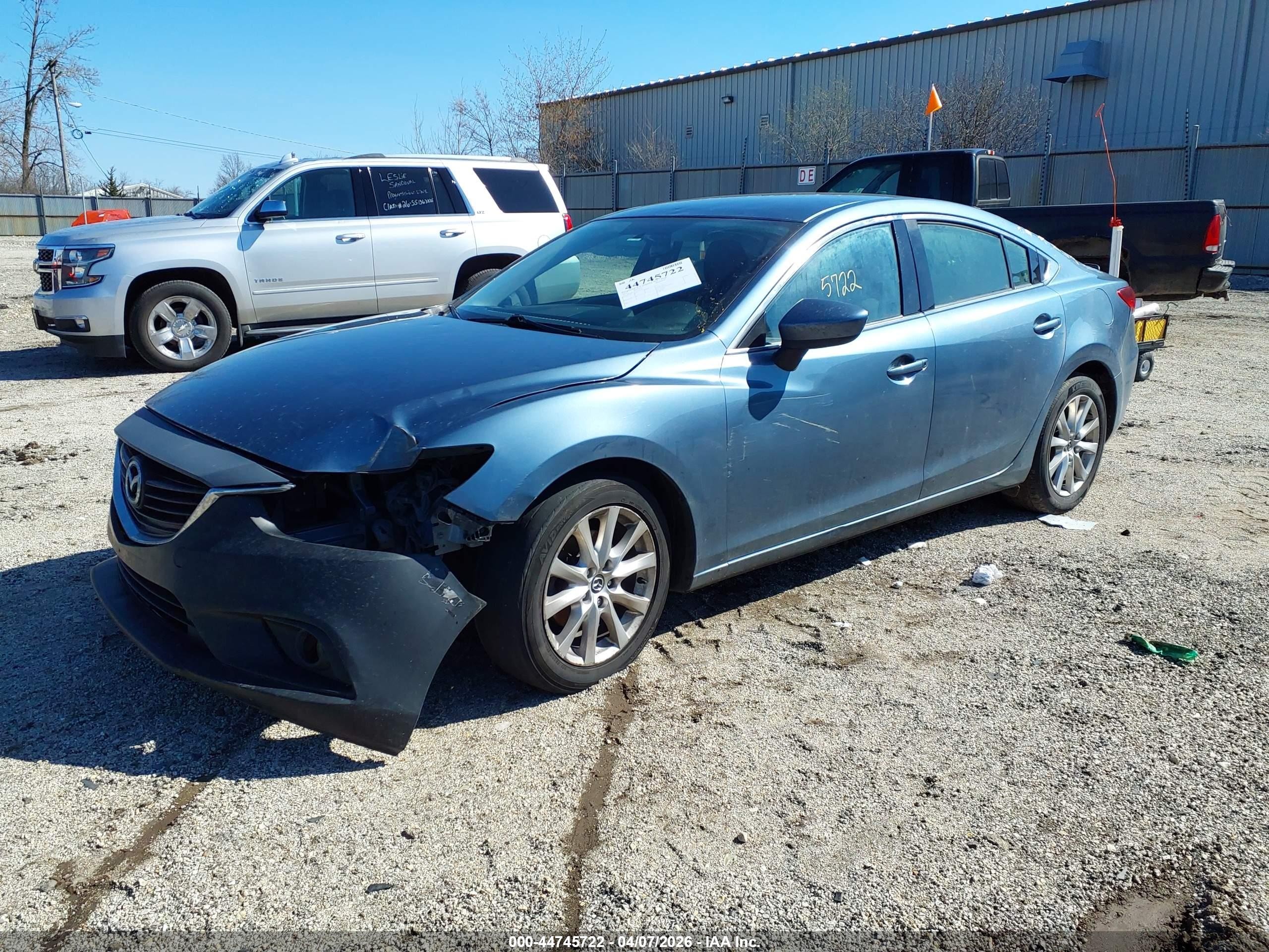 2014 Mazda Mazda6 I Sport Blue vin: JM1GJ1U6XE1140784