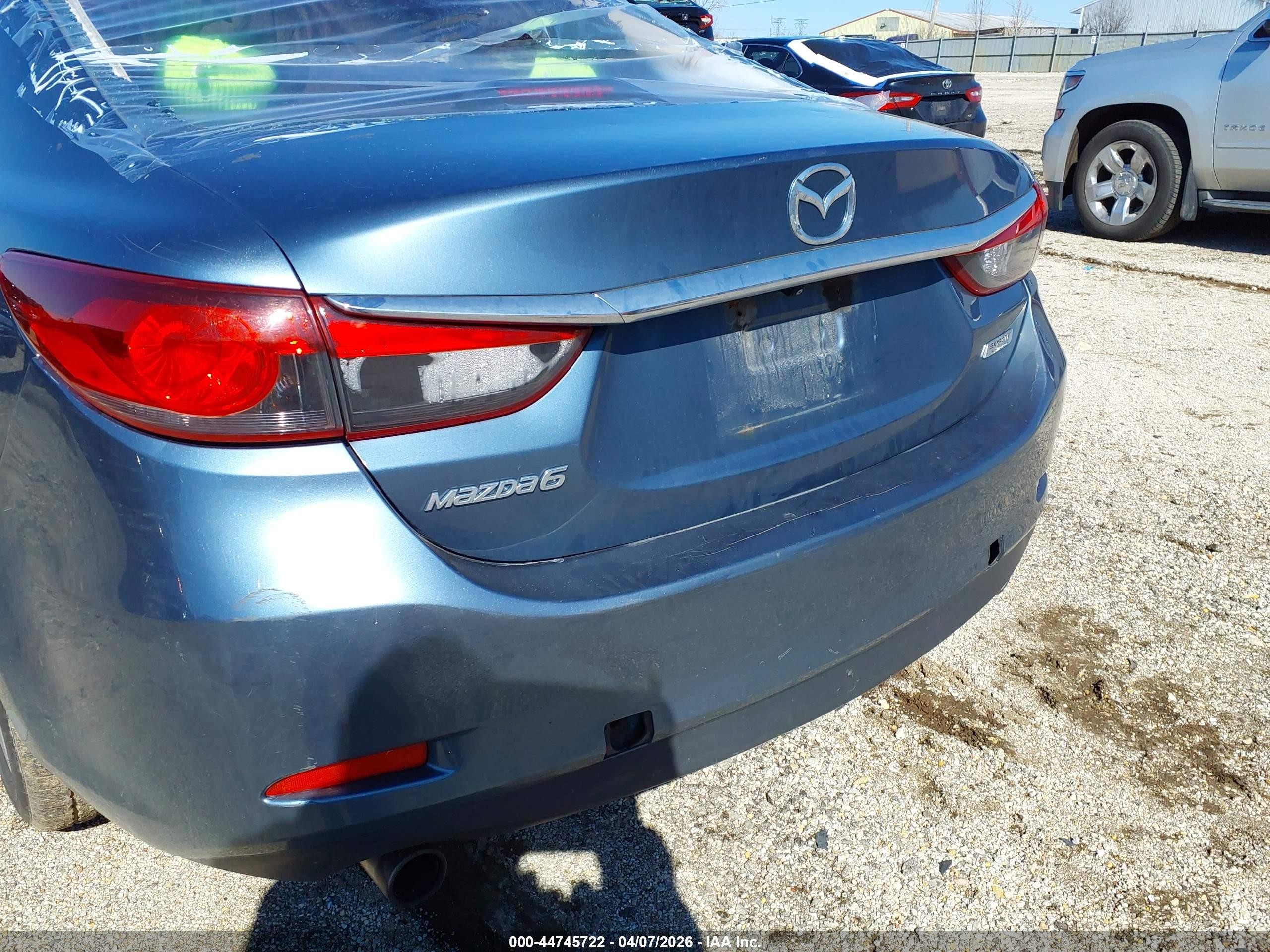 2014 Mazda Mazda6 I Sport Blue vin: JM1GJ1U6XE1140784