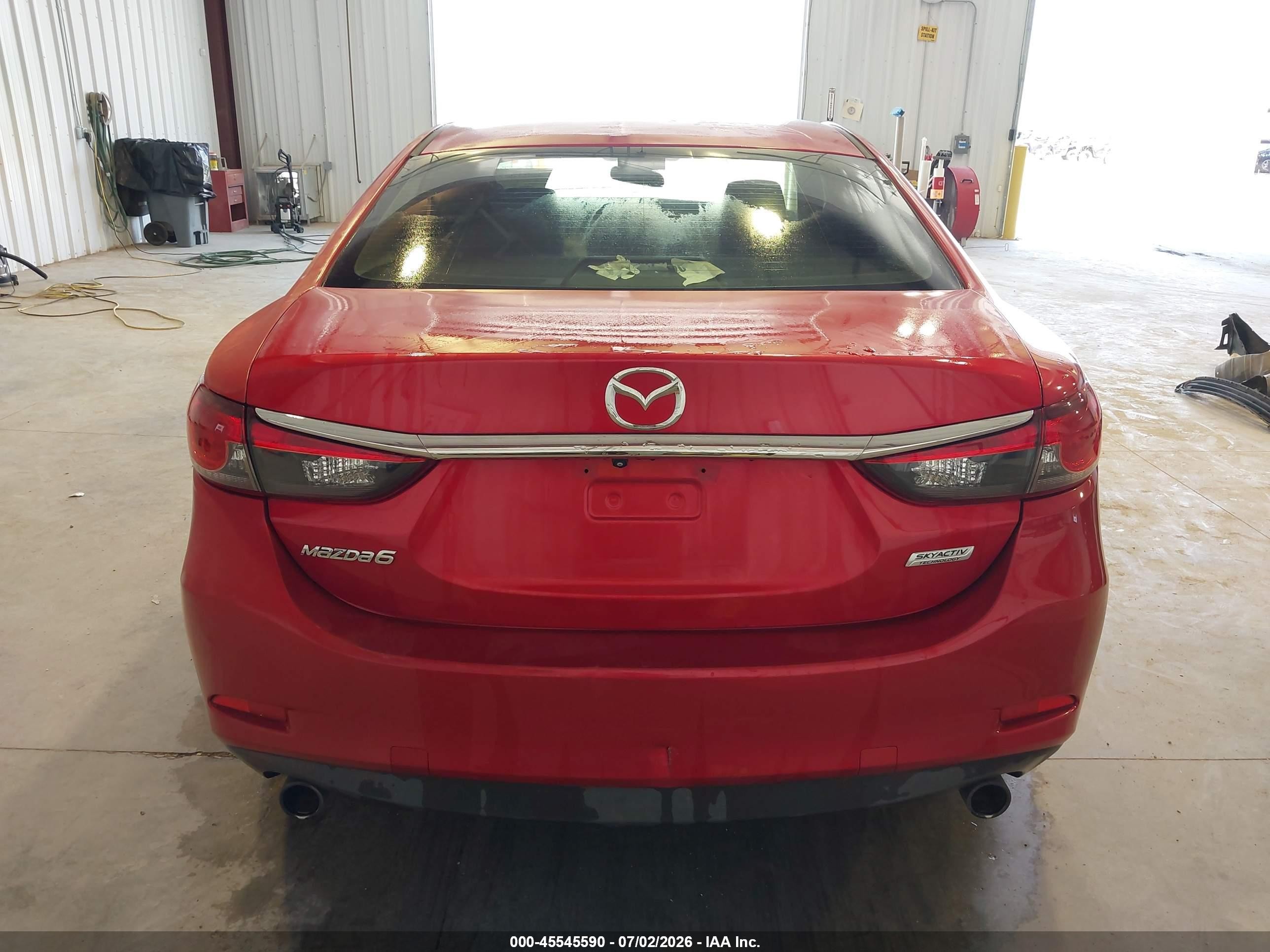 2014 Mazda Mazda6 I Sport Красный vin: JM1GJ1U6XE1145791