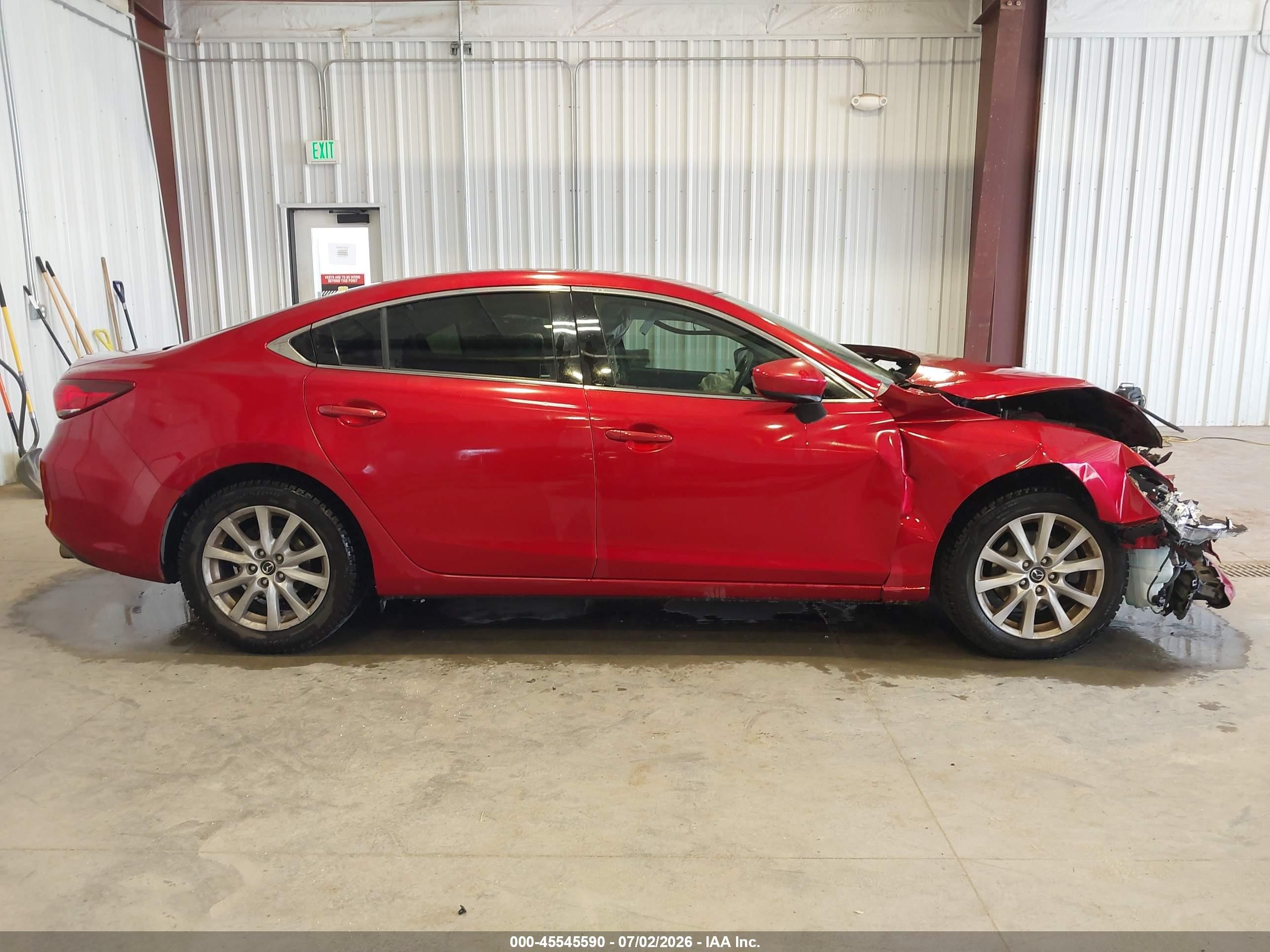 2014 Mazda Mazda6 I Sport Красный vin: JM1GJ1U6XE1145791