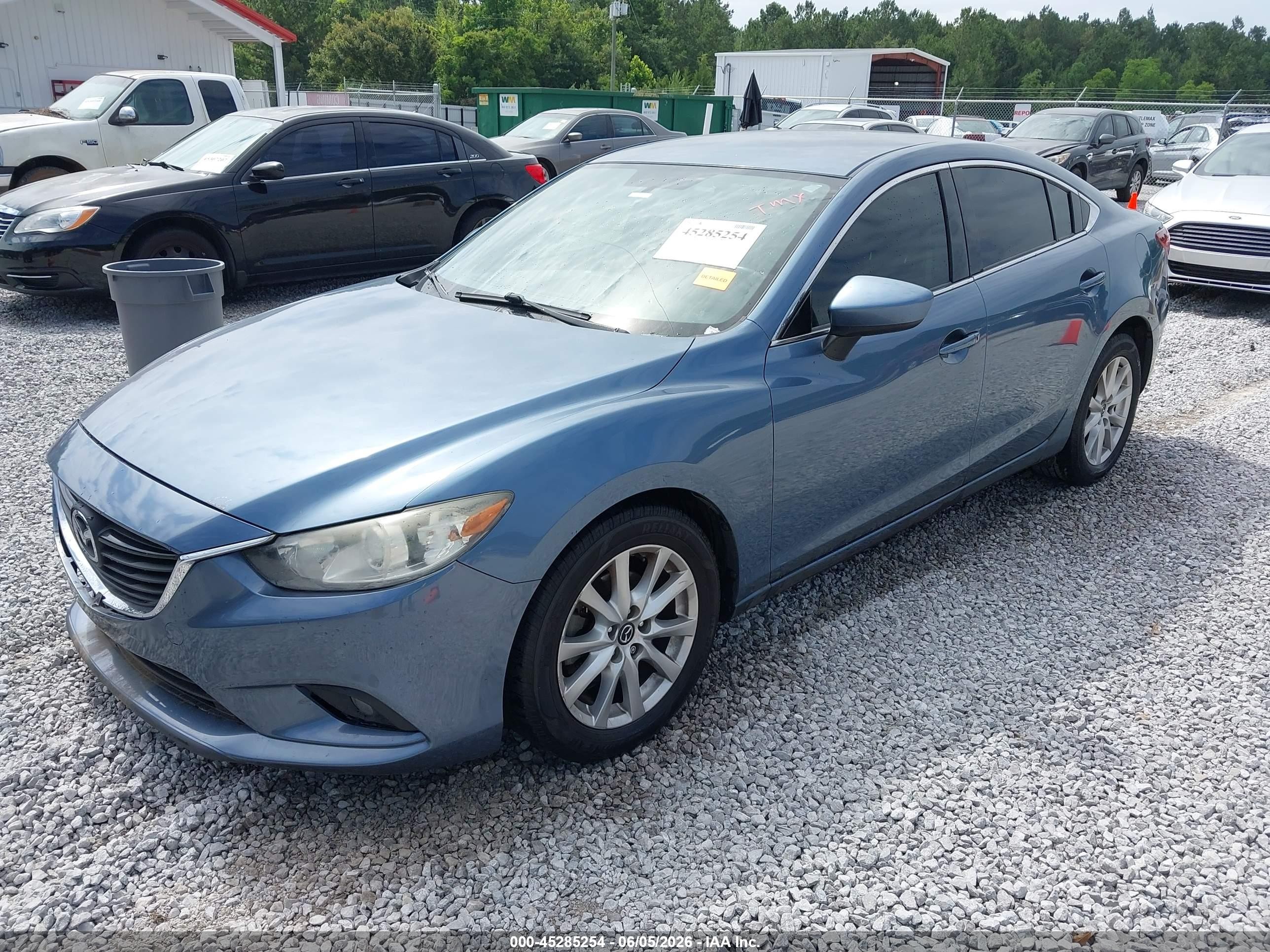 2014 Mazda Mazda6 I Sport Light Blue vin: JM1GJ1U6XE1154152