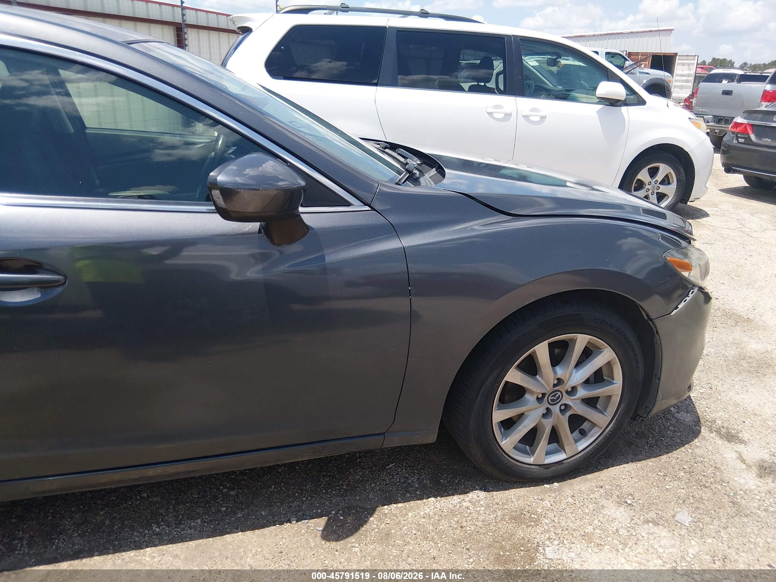 2015 Mazda Mazda6 I Sport Gray vin: JM1GJ1U6XF1166240