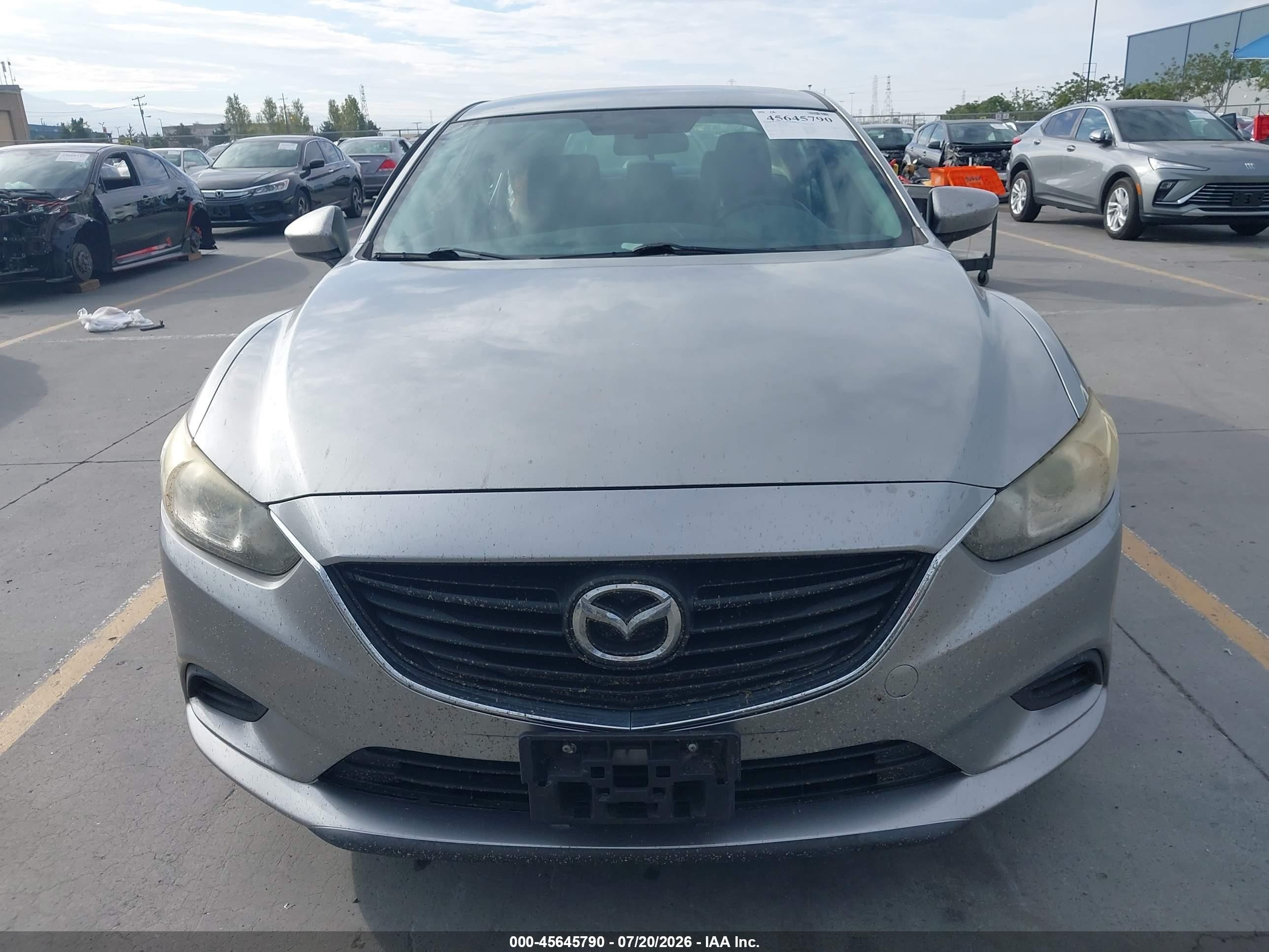 2015 Mazda Mazda6 I Sport Silver vin: JM1GJ1U6XF1170028