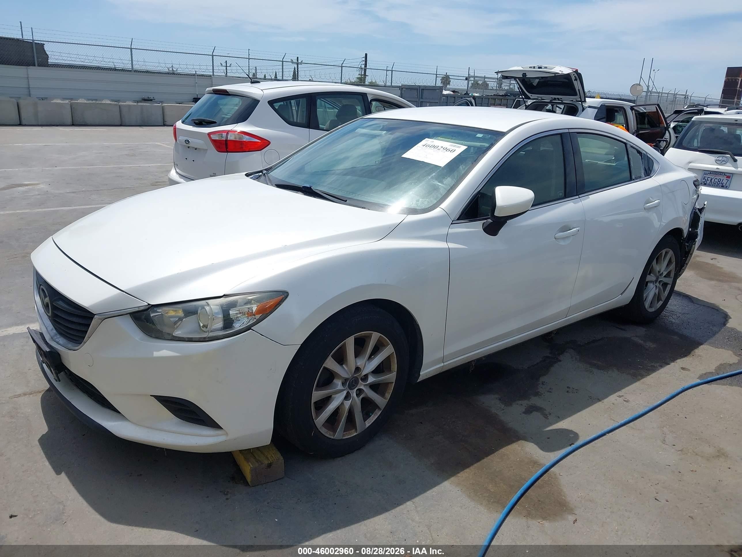 2015 Mazda Mazda6 I Sport White vin: JM1GJ1U6XF1176749
