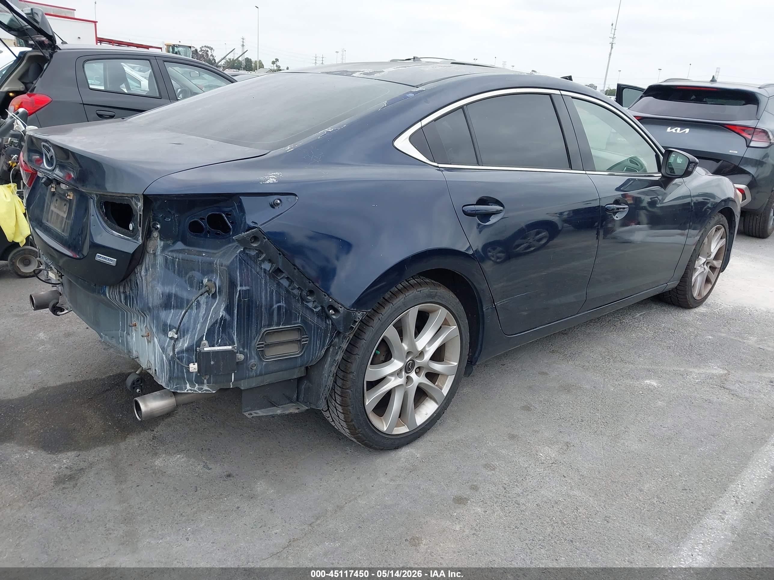 2015 Mazda Mazda6 I Touring Blue vin: JM1GJ1V50F1195039