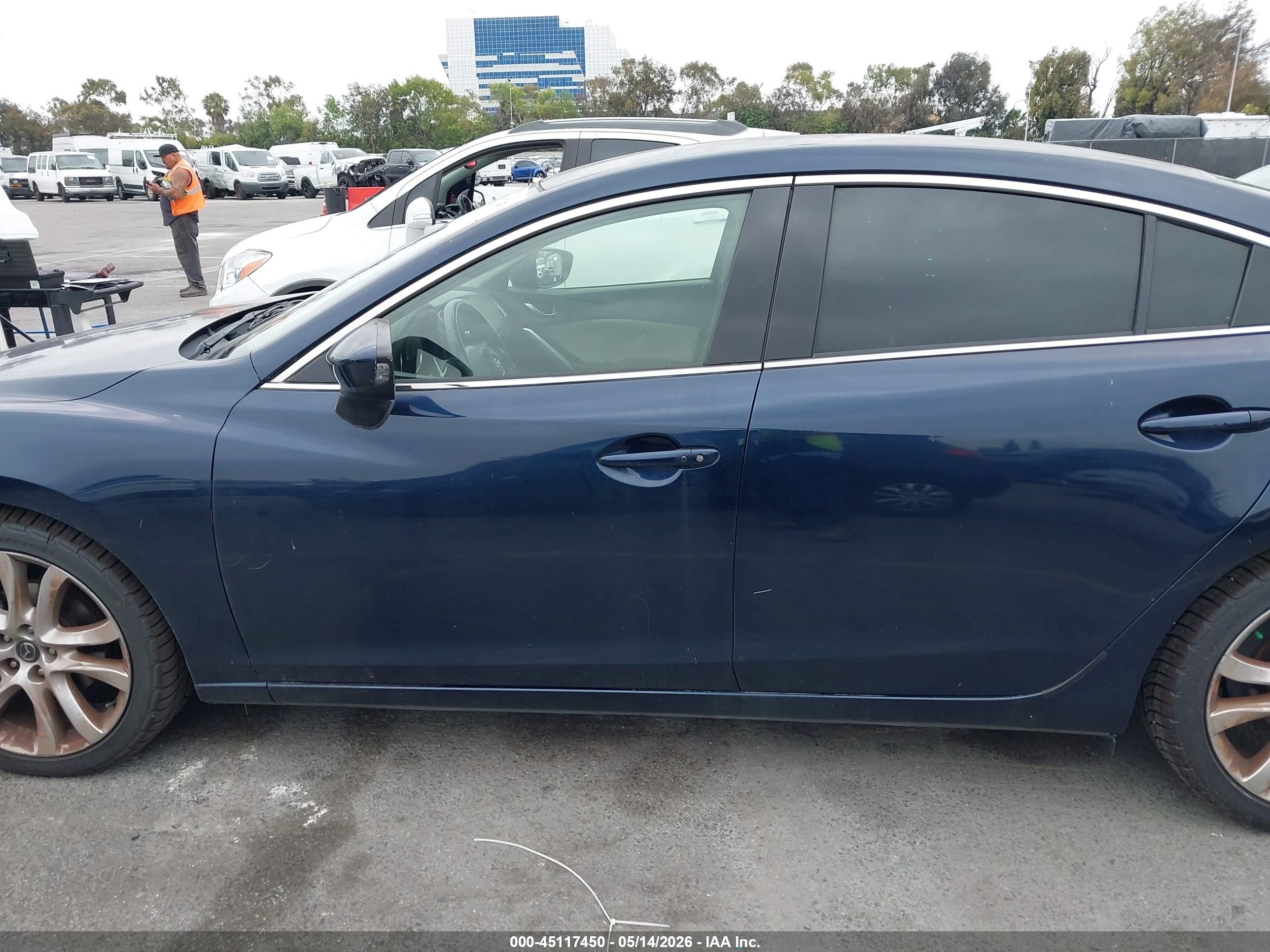 2015 Mazda Mazda6 I Touring Blue vin: JM1GJ1V50F1195039