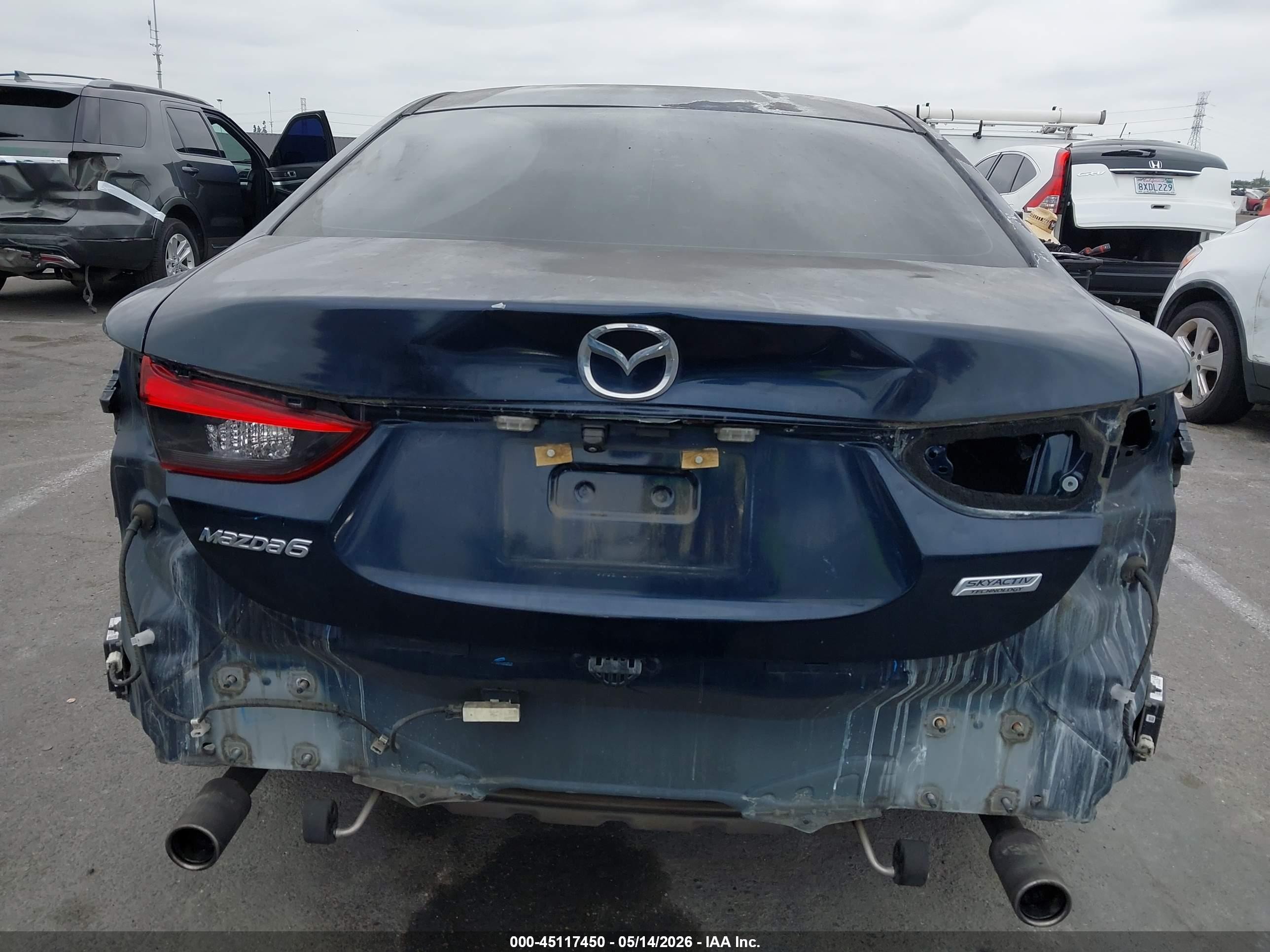 2015 Mazda Mazda6 I Touring Blue vin: JM1GJ1V50F1195039