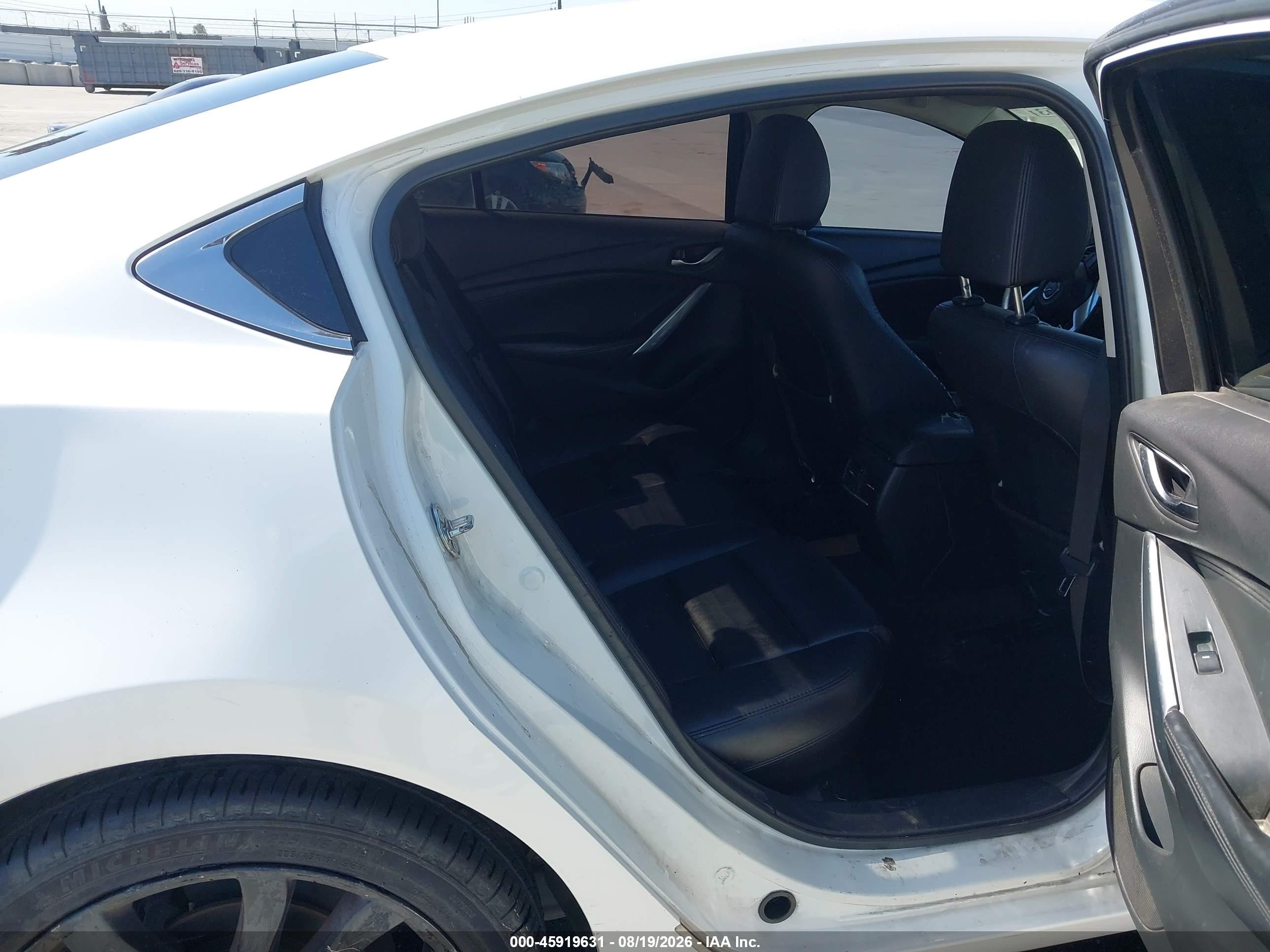 2015 Mazda Mazda6 I Touring White vin: JM1GJ1V50F1195803