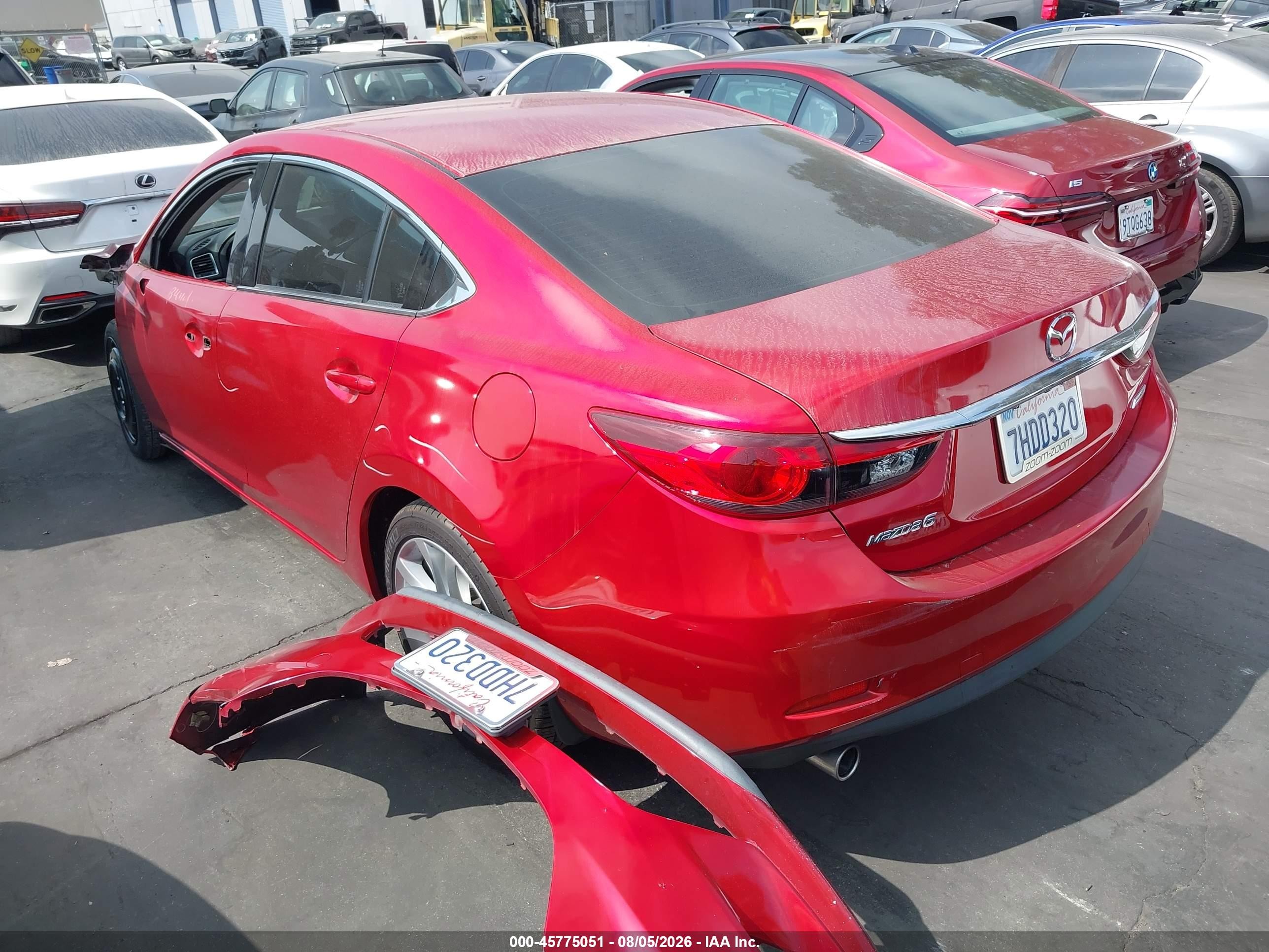 2015 Mazda Mazda6 I Touring Red vin: JM1GJ1V50F1209716