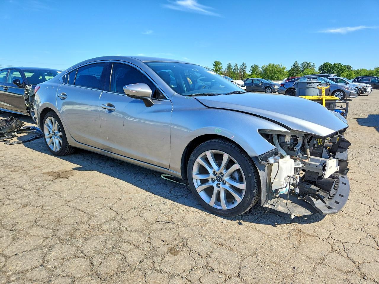2014 Mazda 6 Touring Silver vin: JM1GJ1V51E1103774
