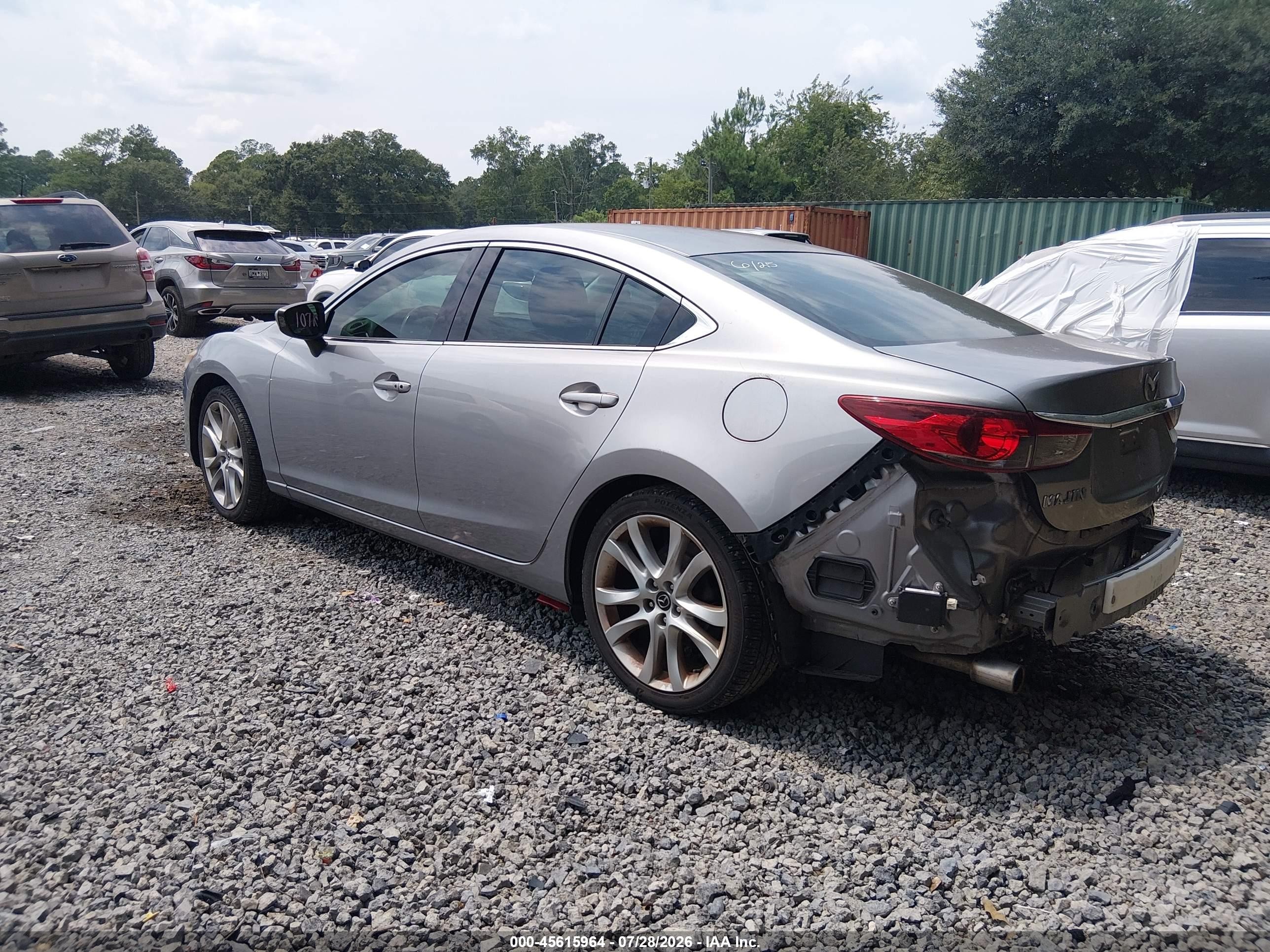 2015 Mazda Mazda6 I Touring Silver vin: JM1GJ1V51F1195597