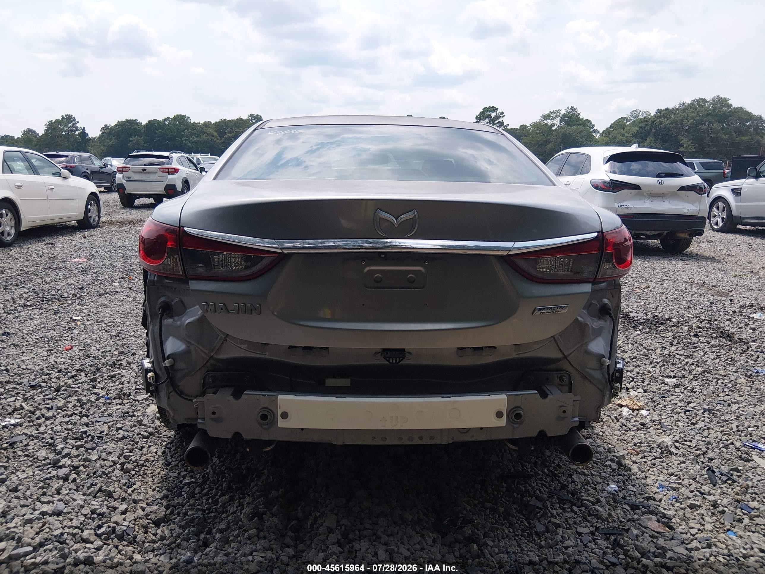 2015 Mazda Mazda6 I Touring Silver vin: JM1GJ1V51F1195597