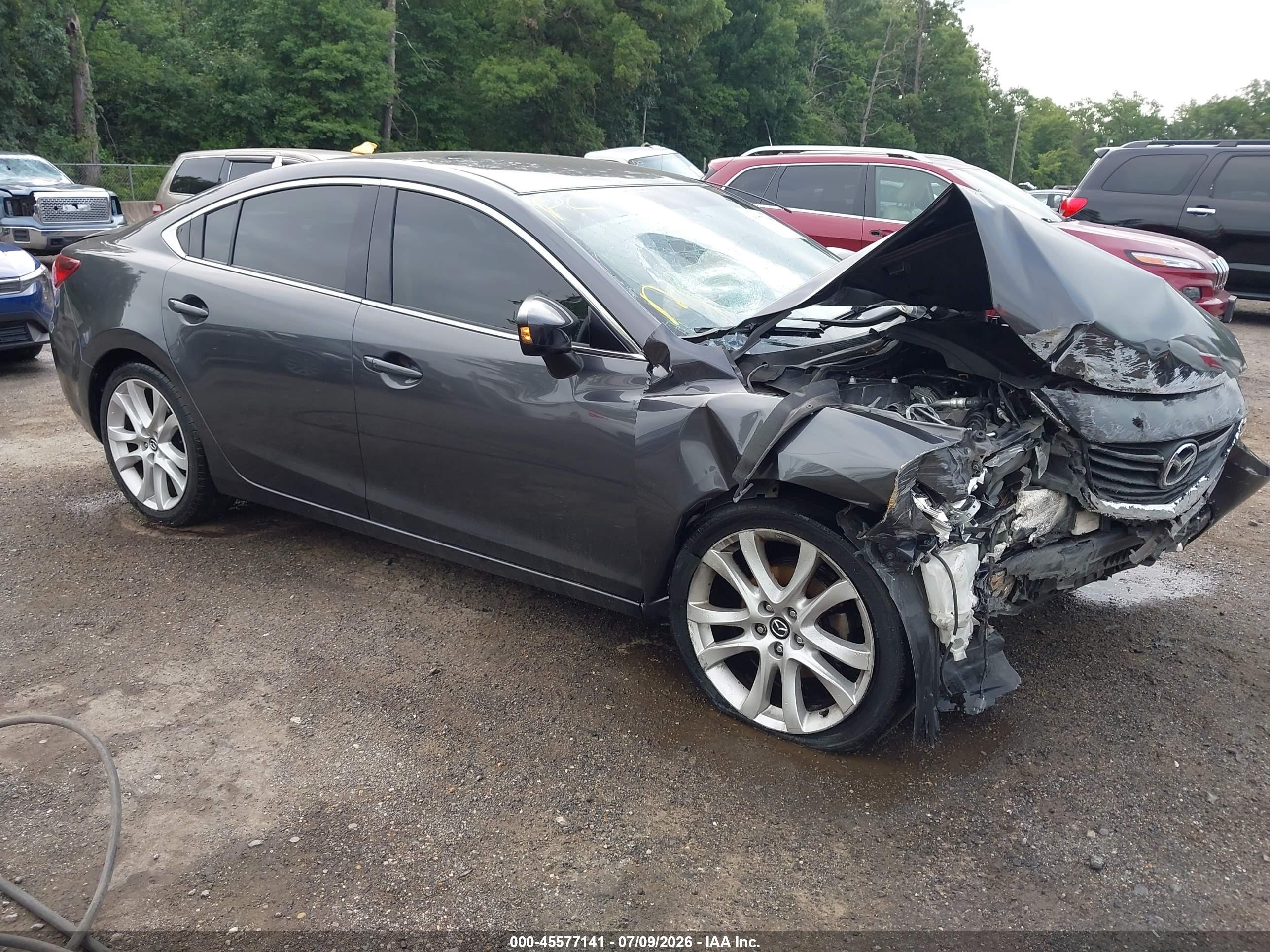 2015 Mazda Mazda6 I Touring Gray vin: JM1GJ1V51F1208591
