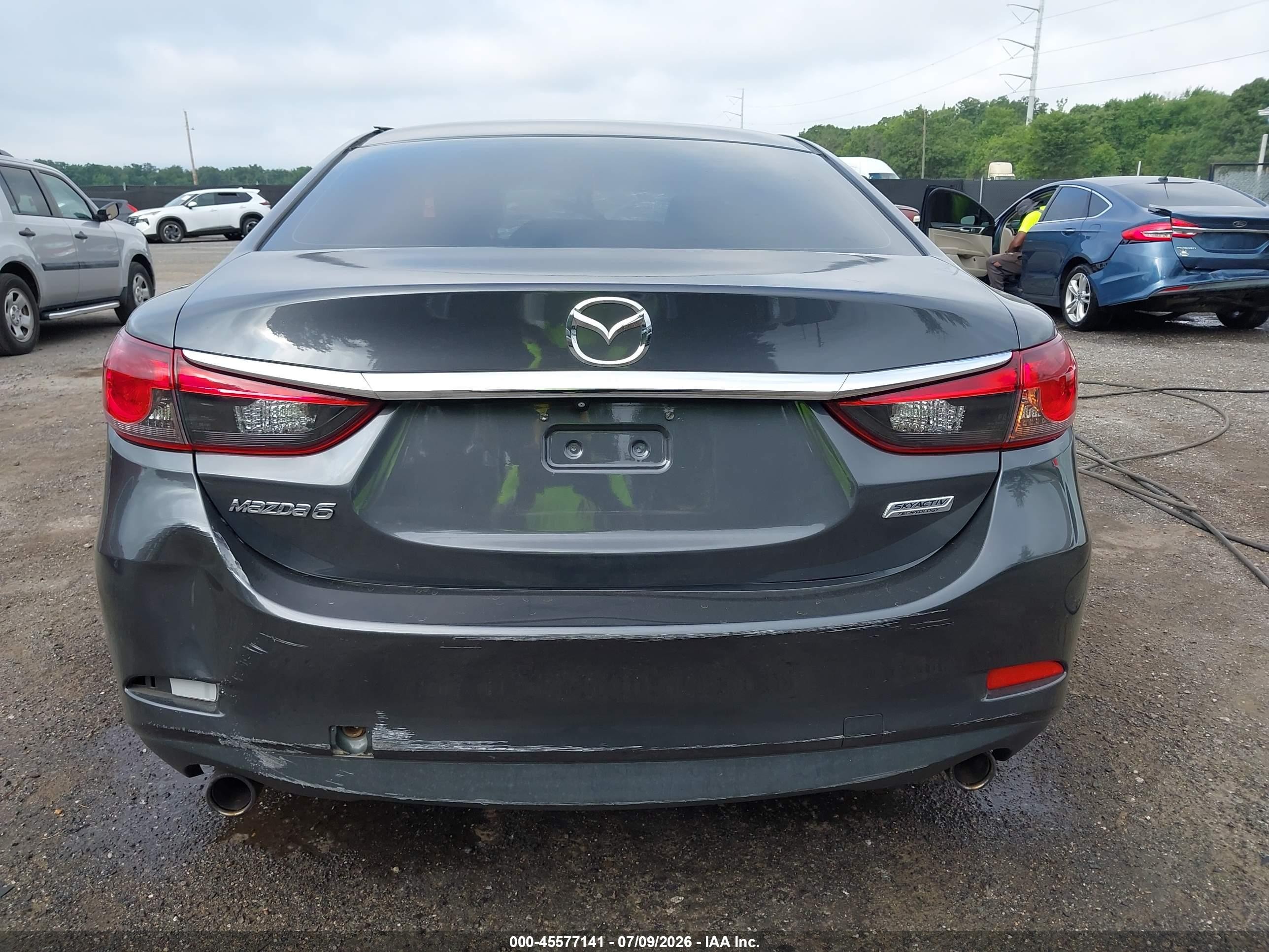 2015 Mazda Mazda6 I Touring Gray vin: JM1GJ1V51F1208591