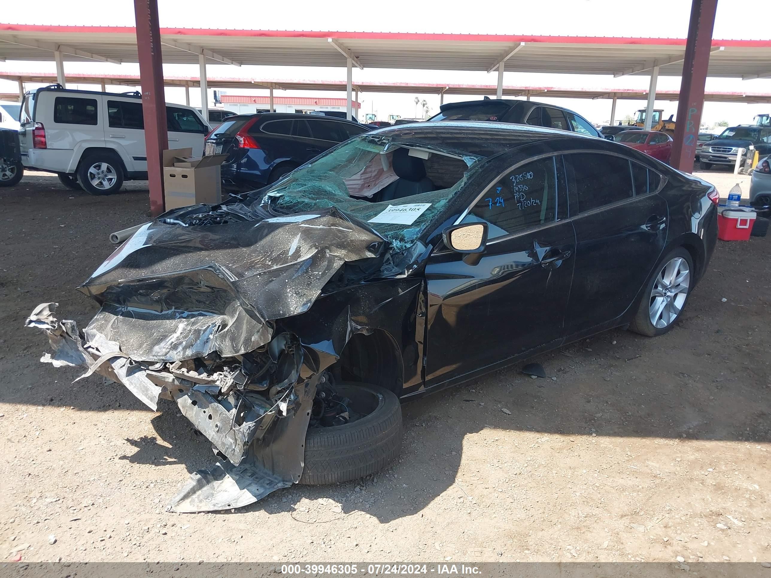 2015 Mazda Mazda6   Black vin: JM1GJ1V51F1211507