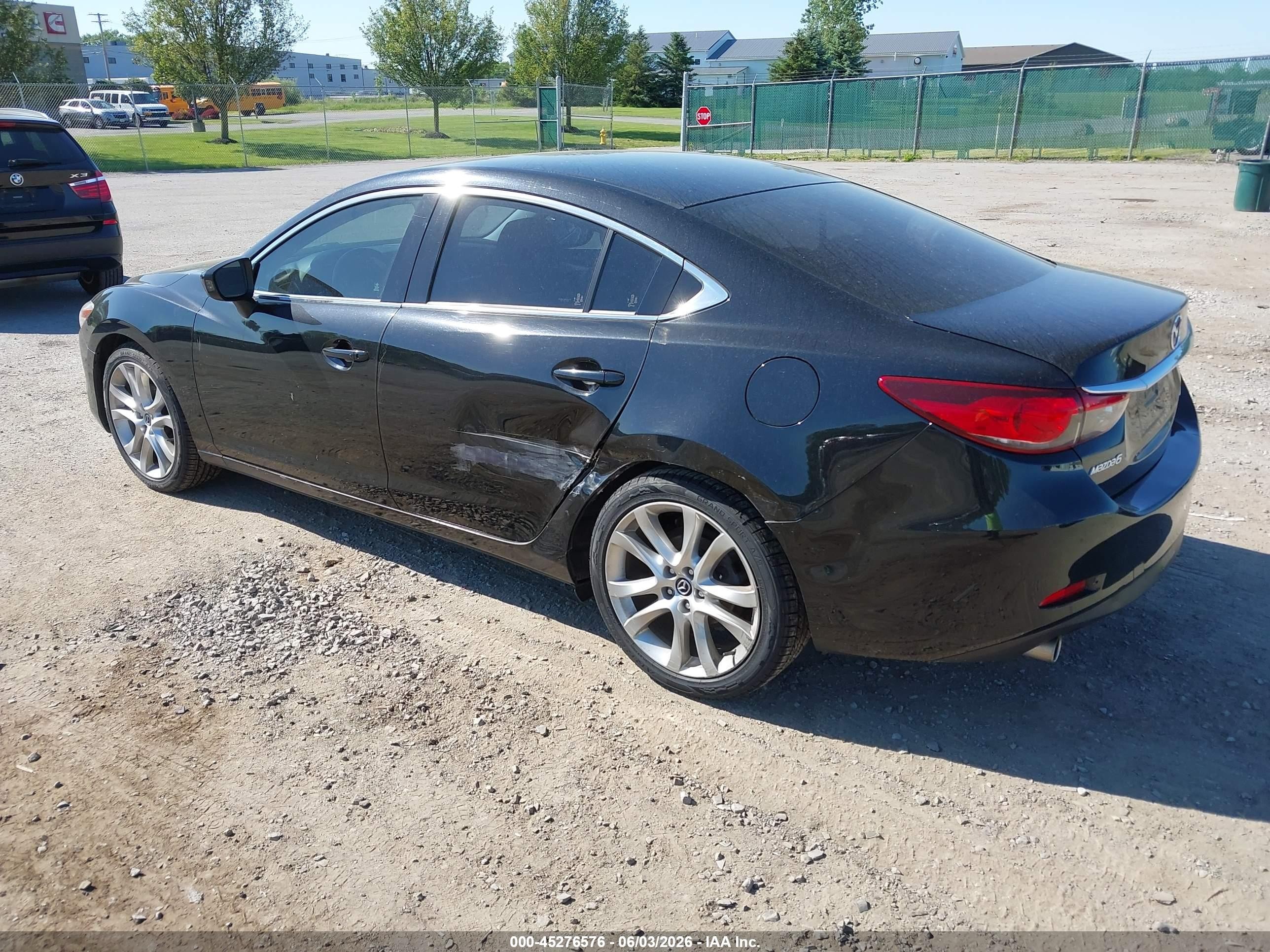 2015 Mazda Mazda6 I Touring Black vin: JM1GJ1V51F1218215