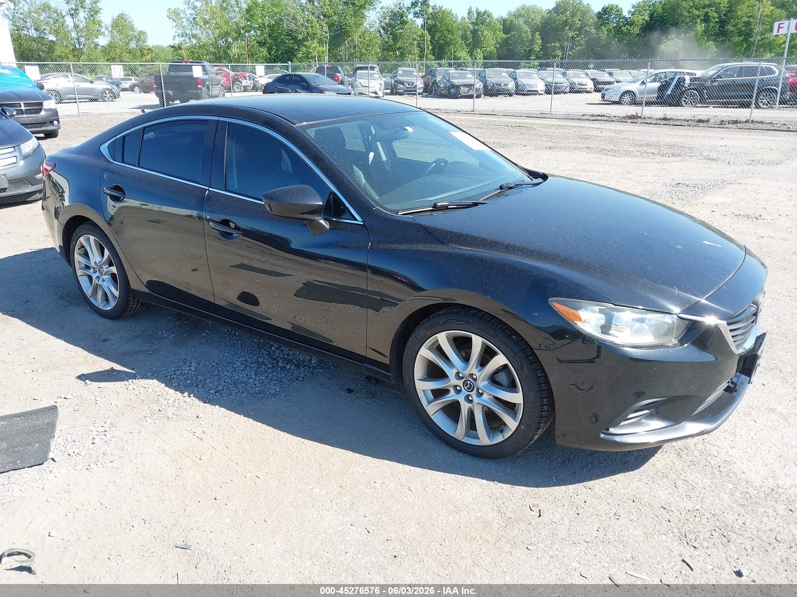 2015 Mazda Mazda6 I Touring Black vin: JM1GJ1V51F1218215