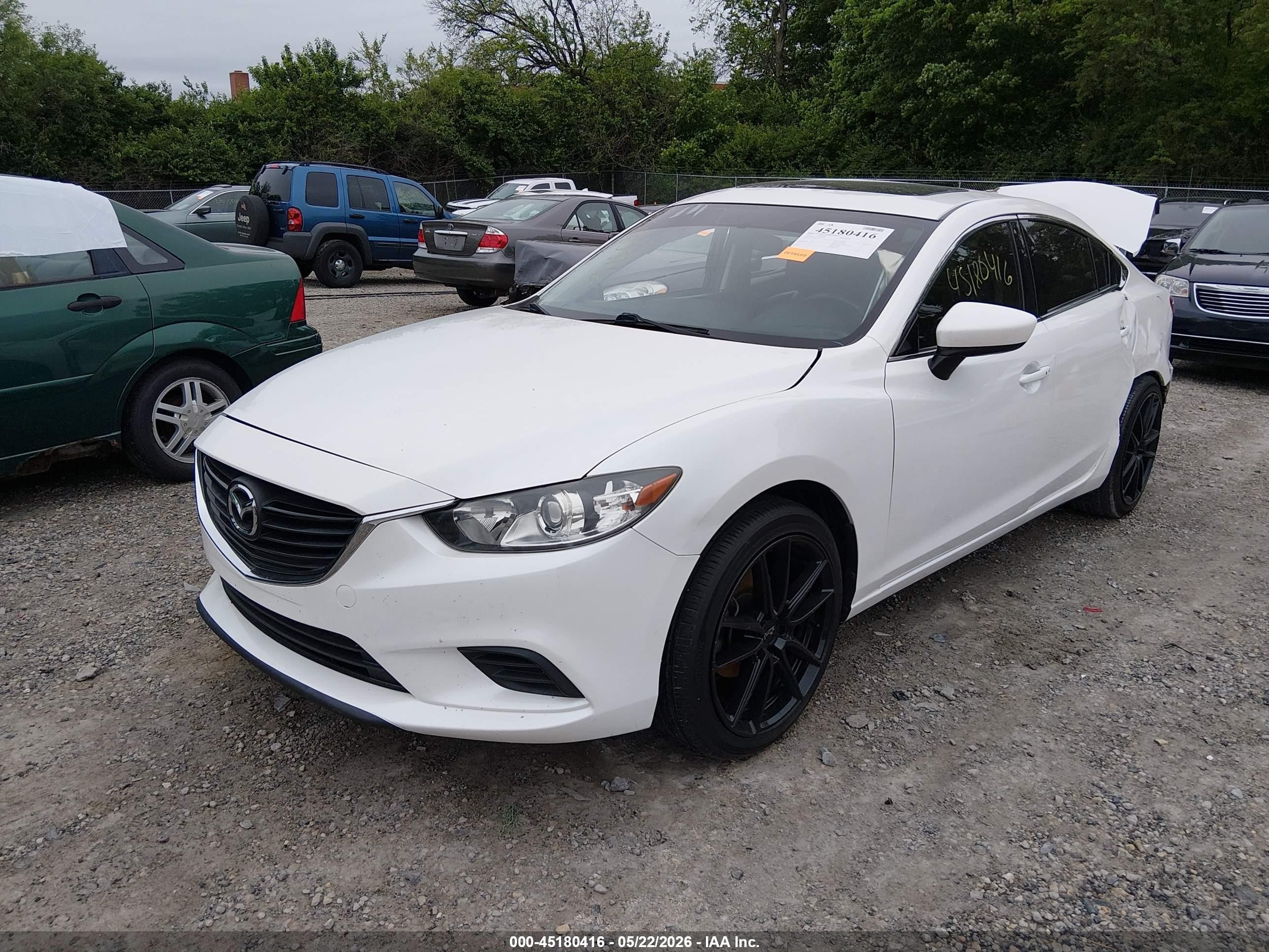 2015 Mazda Mazda6   White vin: JM1GJ1V51F1220451
